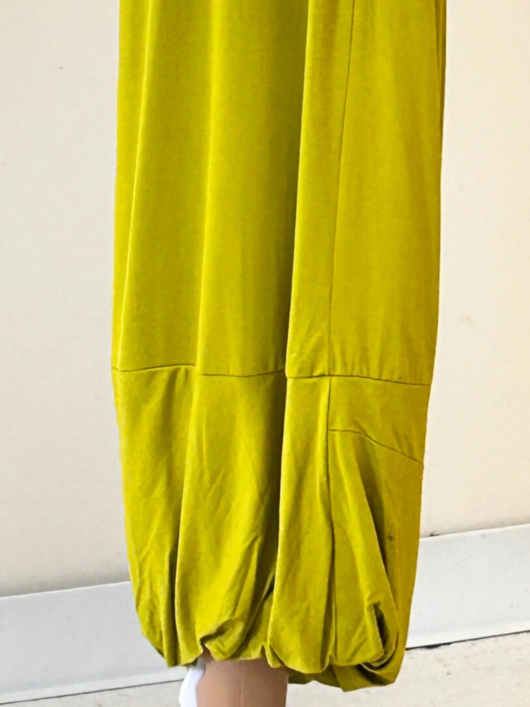 Pleat Pant in Lime