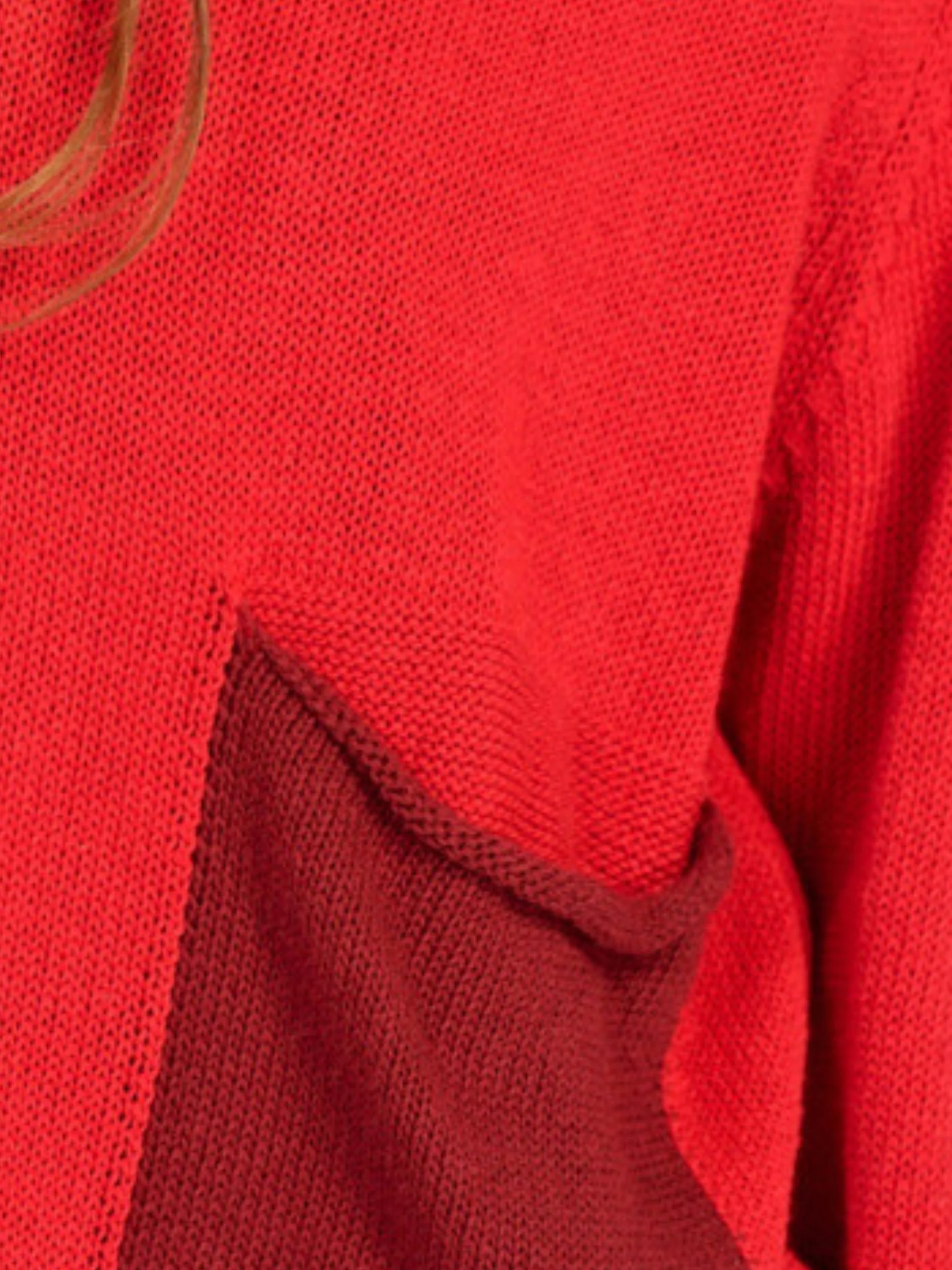 Pocket Sweater in Red