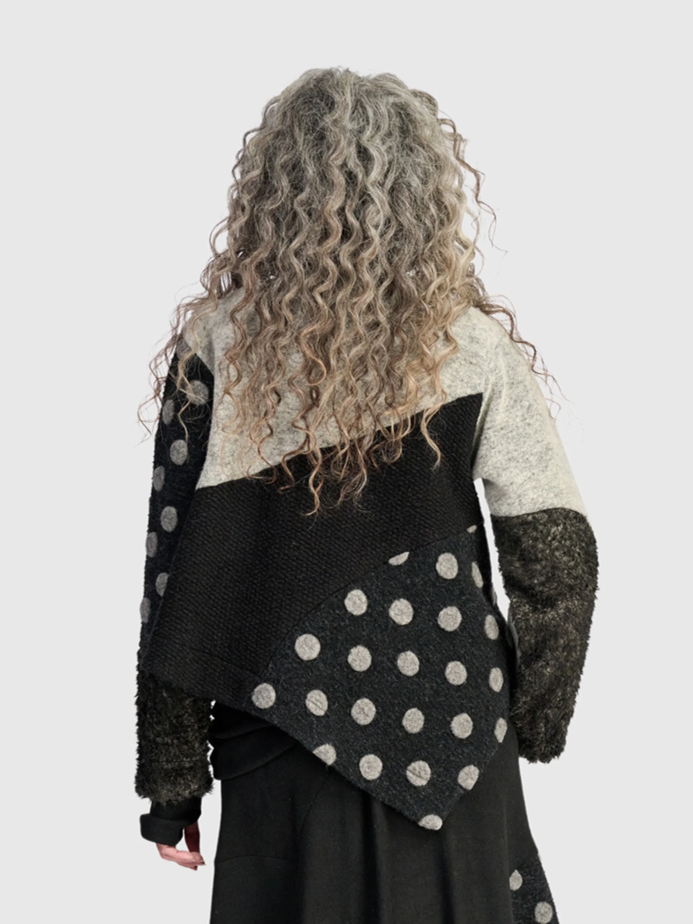 Polka Wool Jacket in Storm