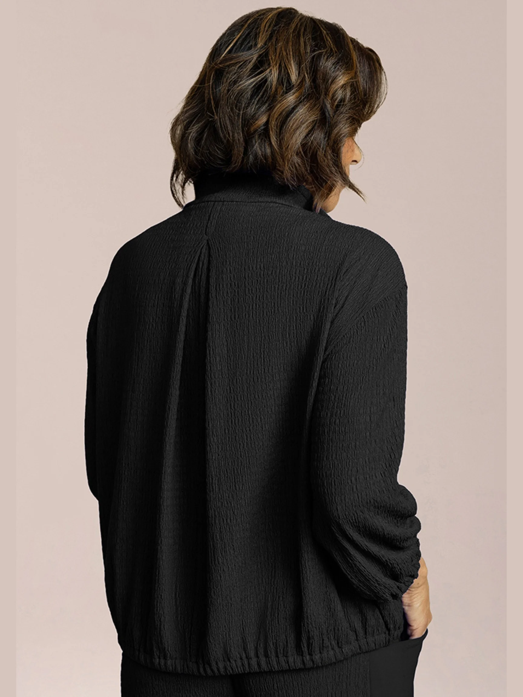 Pop Bellezza Button Jacket in Black