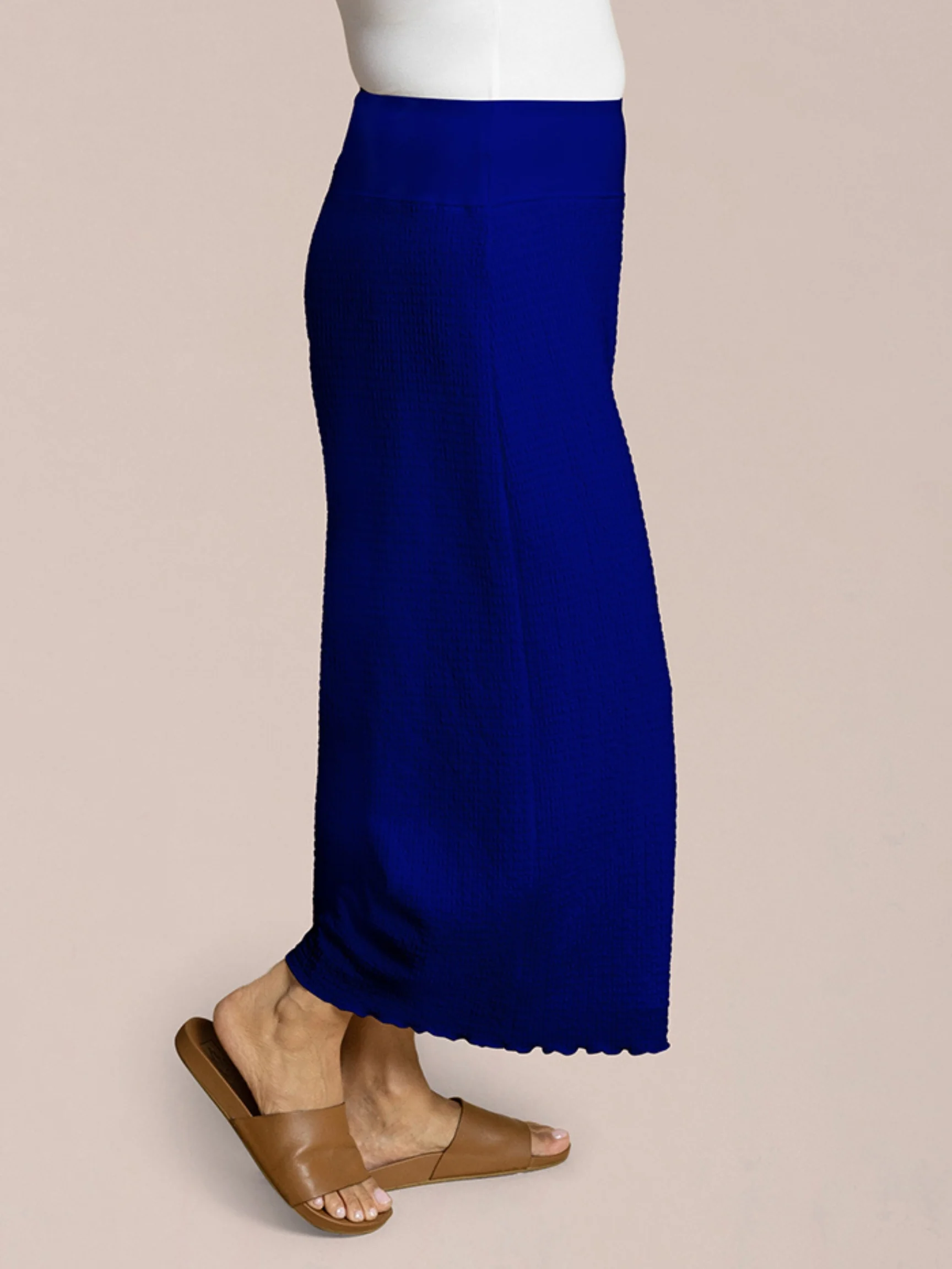 Pop Wide Capri in Lapis
