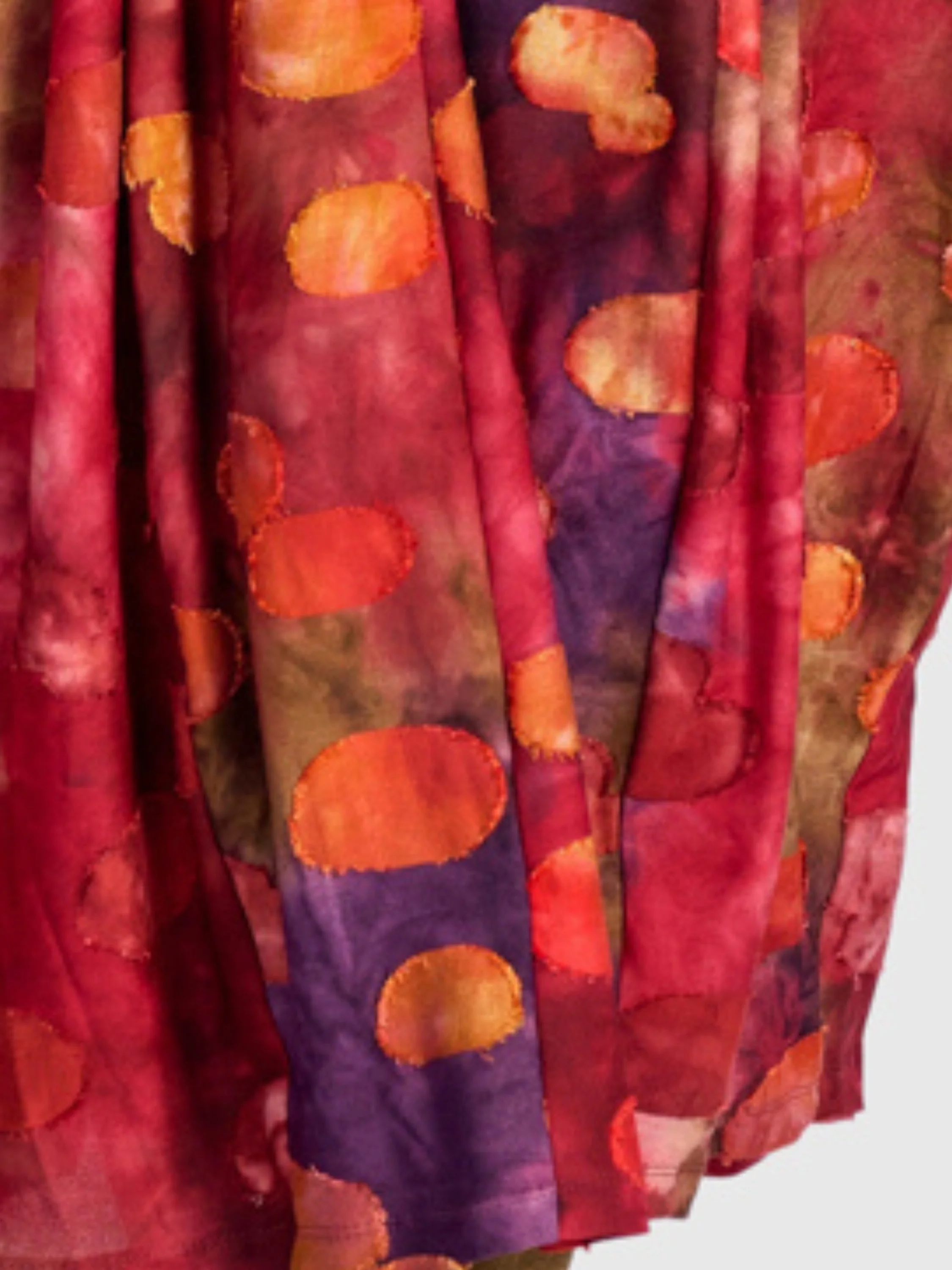 Printed Midi Dress in Berry