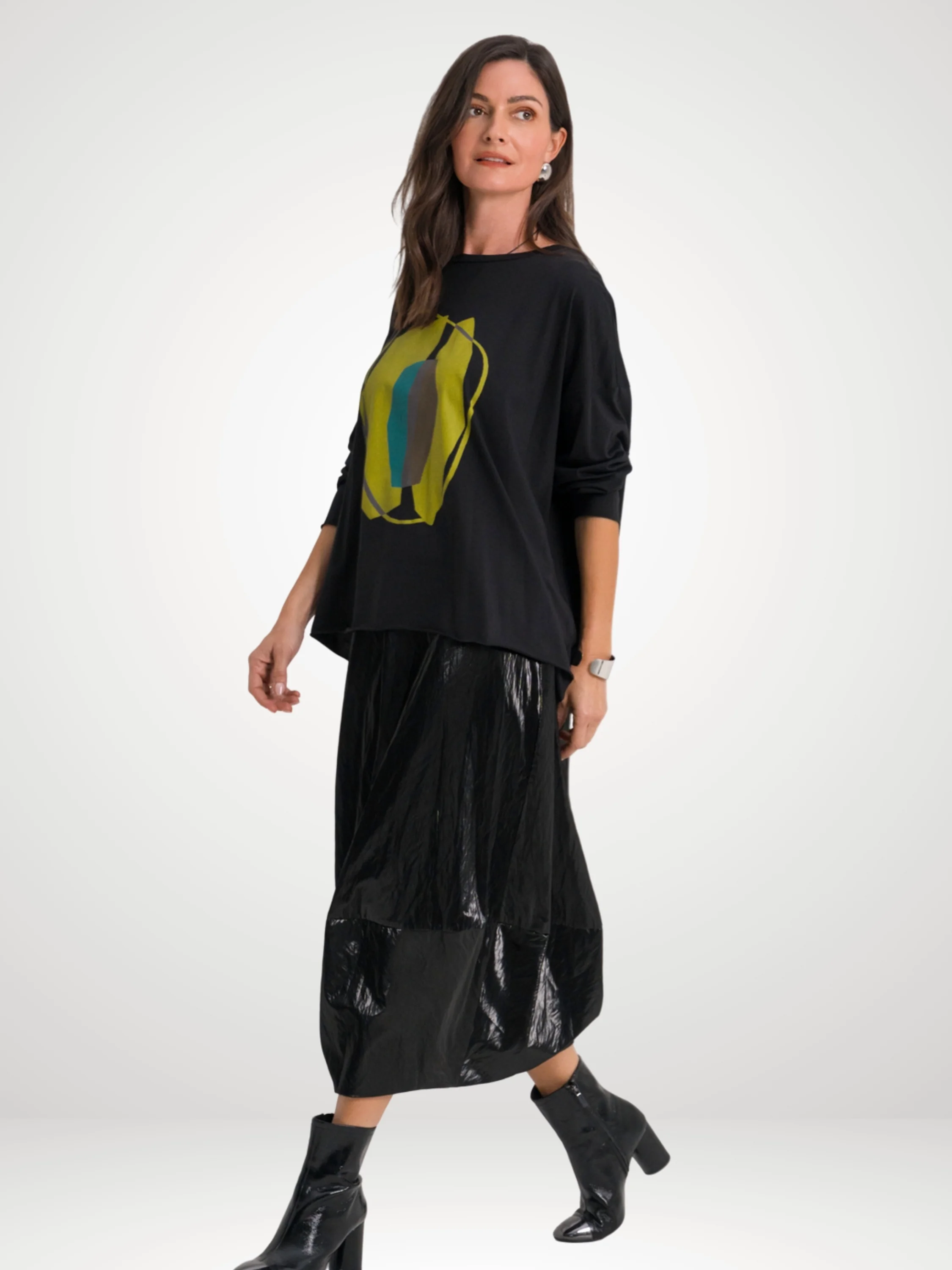 Puff Skirt in Black
