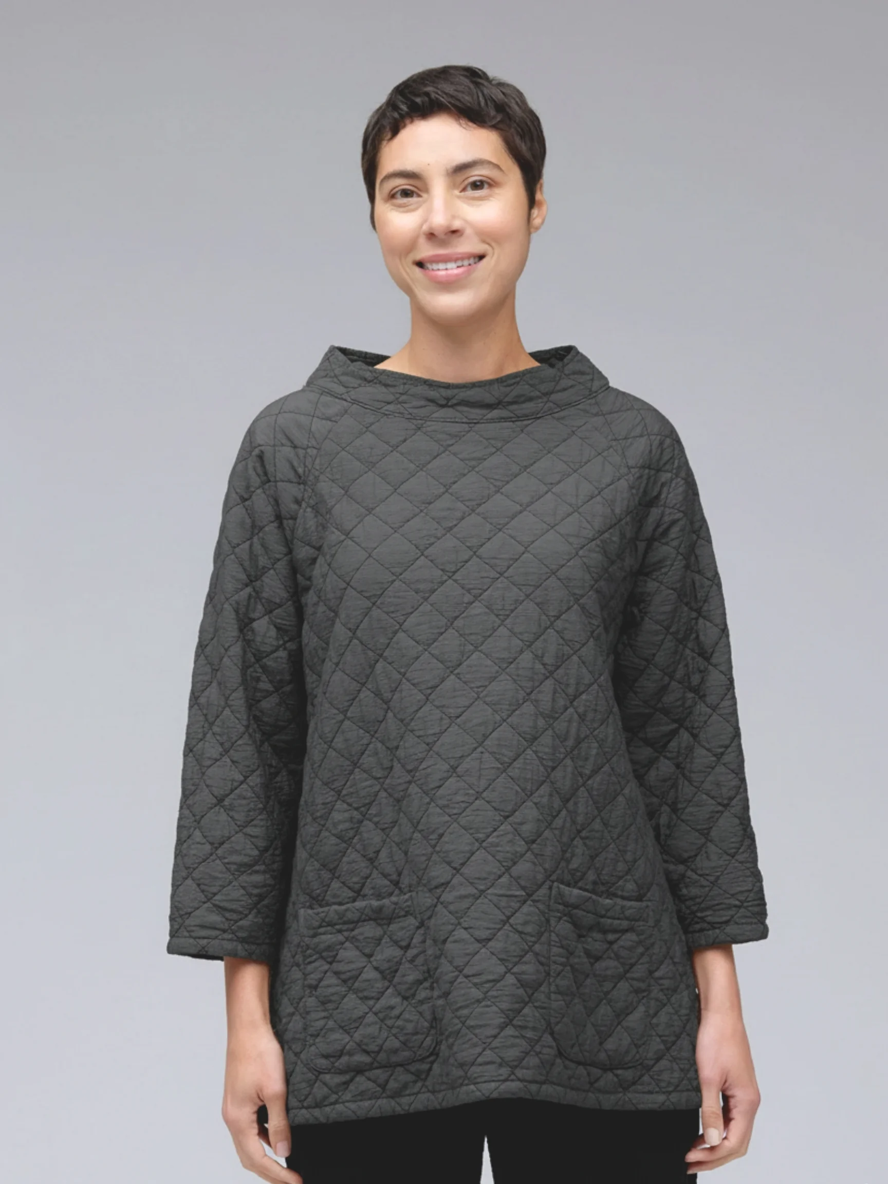 Raglan Pocket Top in Seal