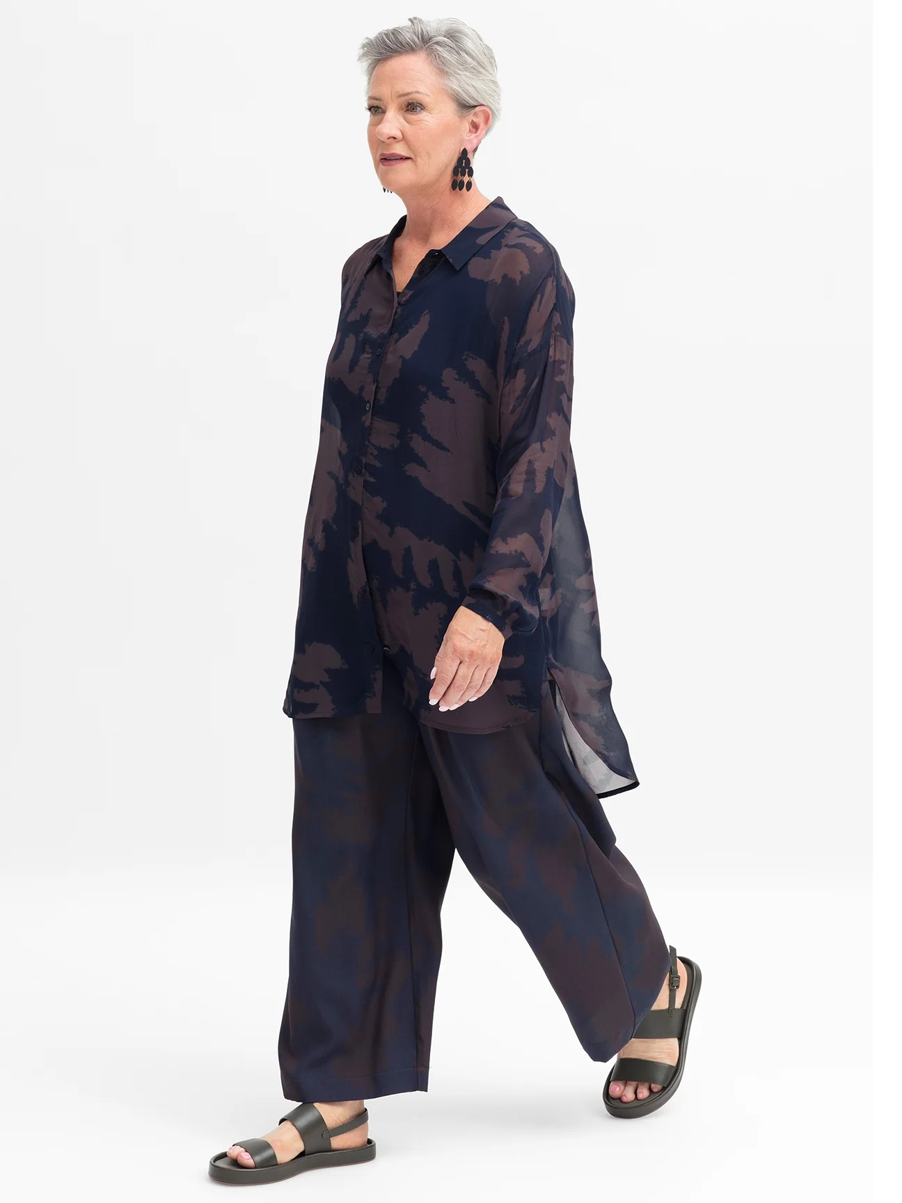 Ravnen Shirt in Chocolate Print