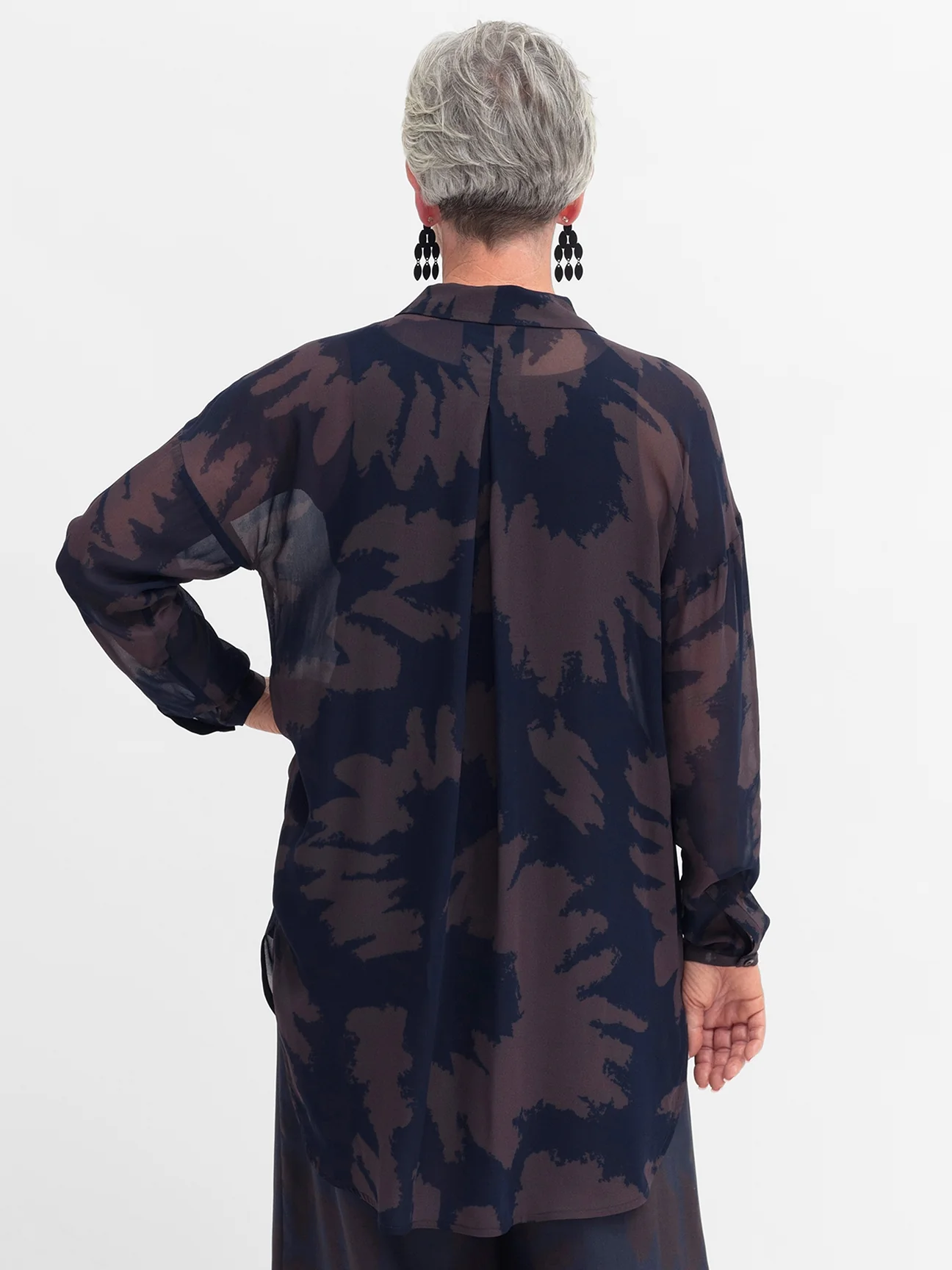 Ravnen Shirt in Chocolate Print