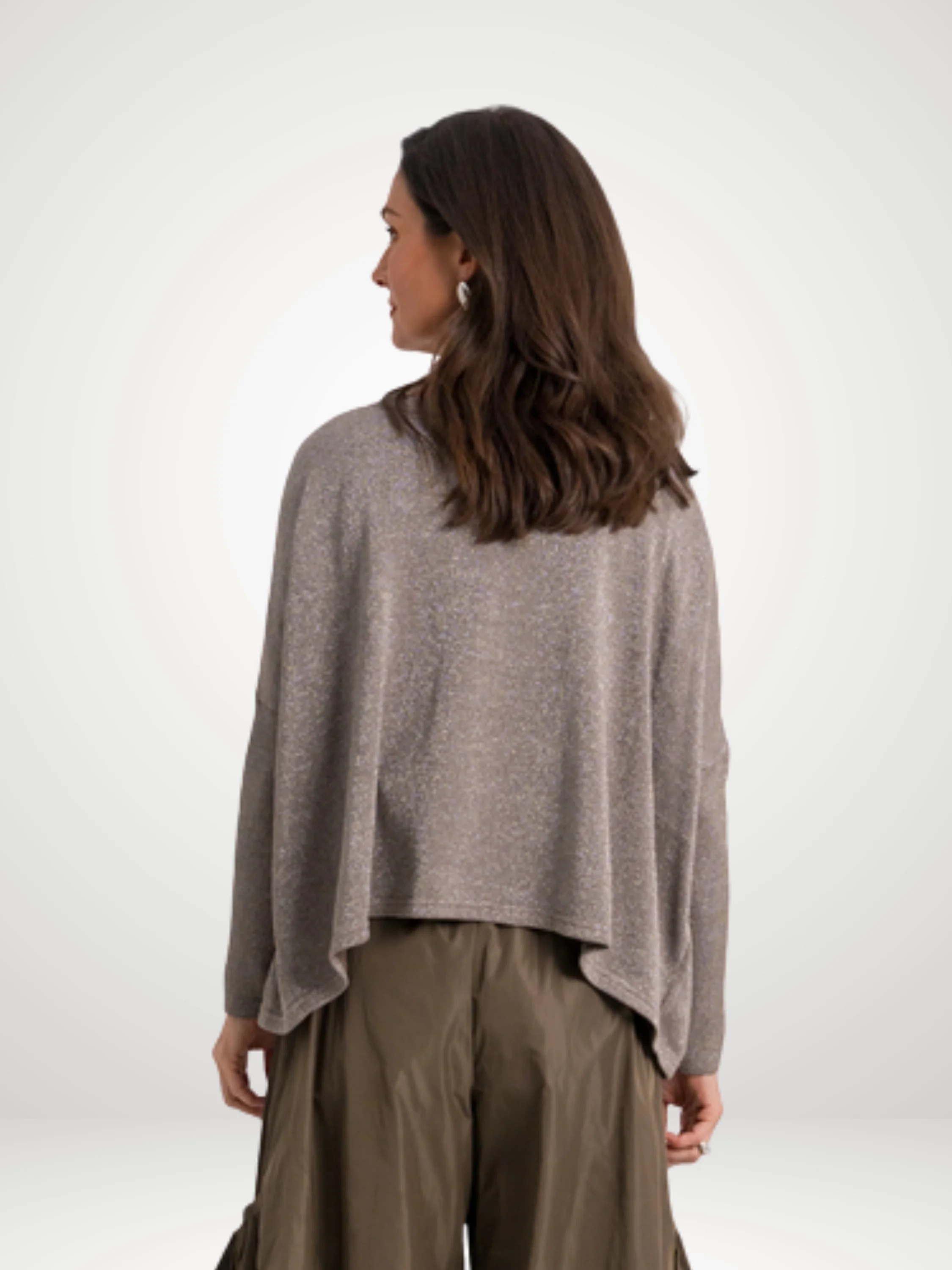 Reversible Lurex in Turtle/Silver