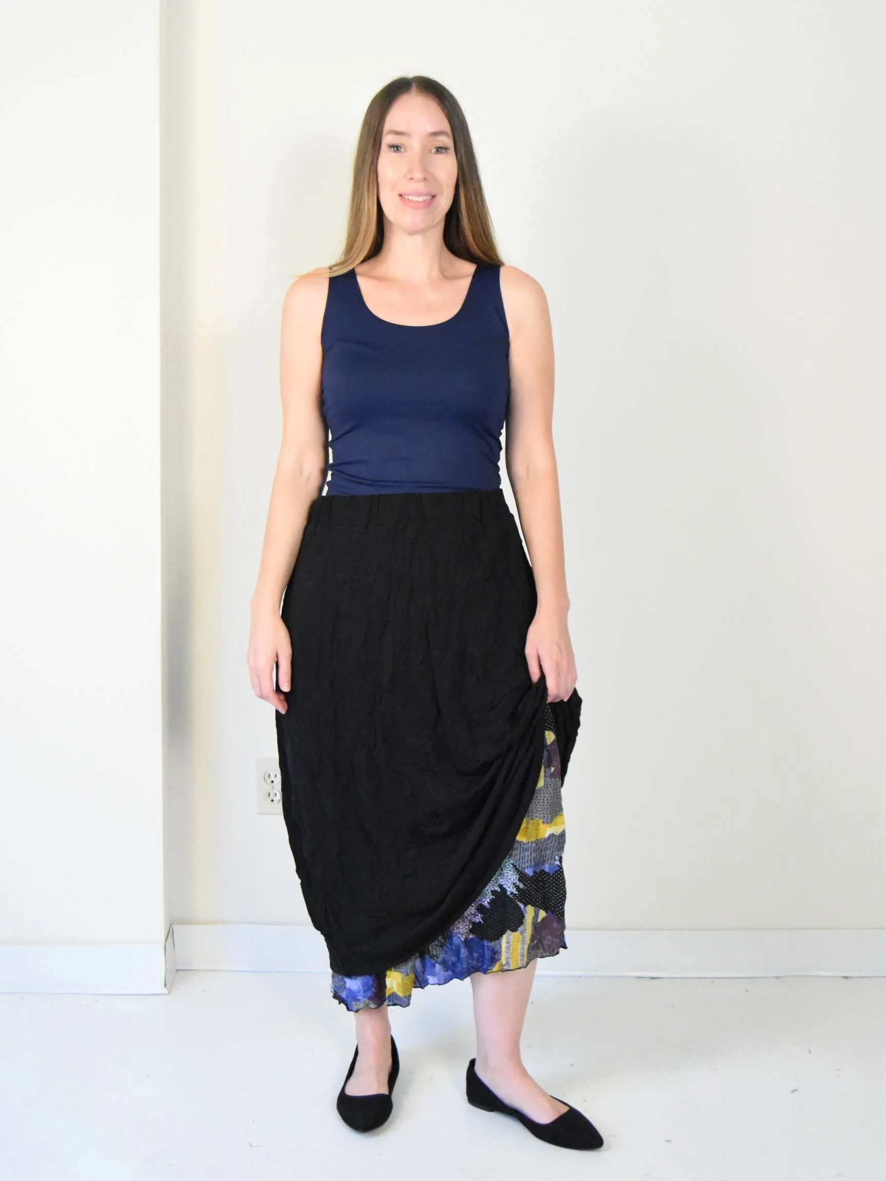 Rita Reversible Skirt in Patch