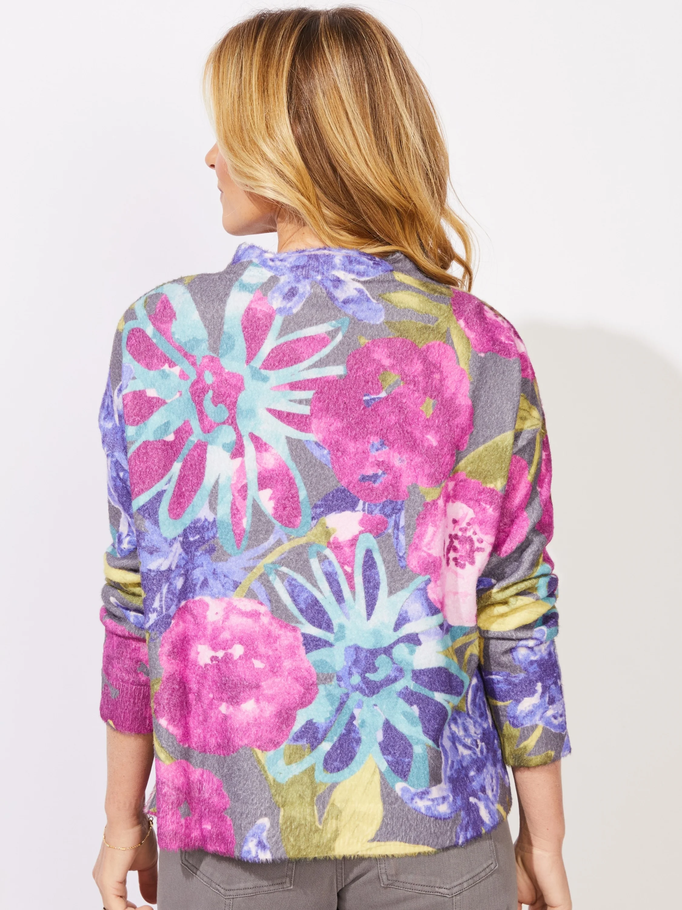 Roll Neck Sweater in Multi