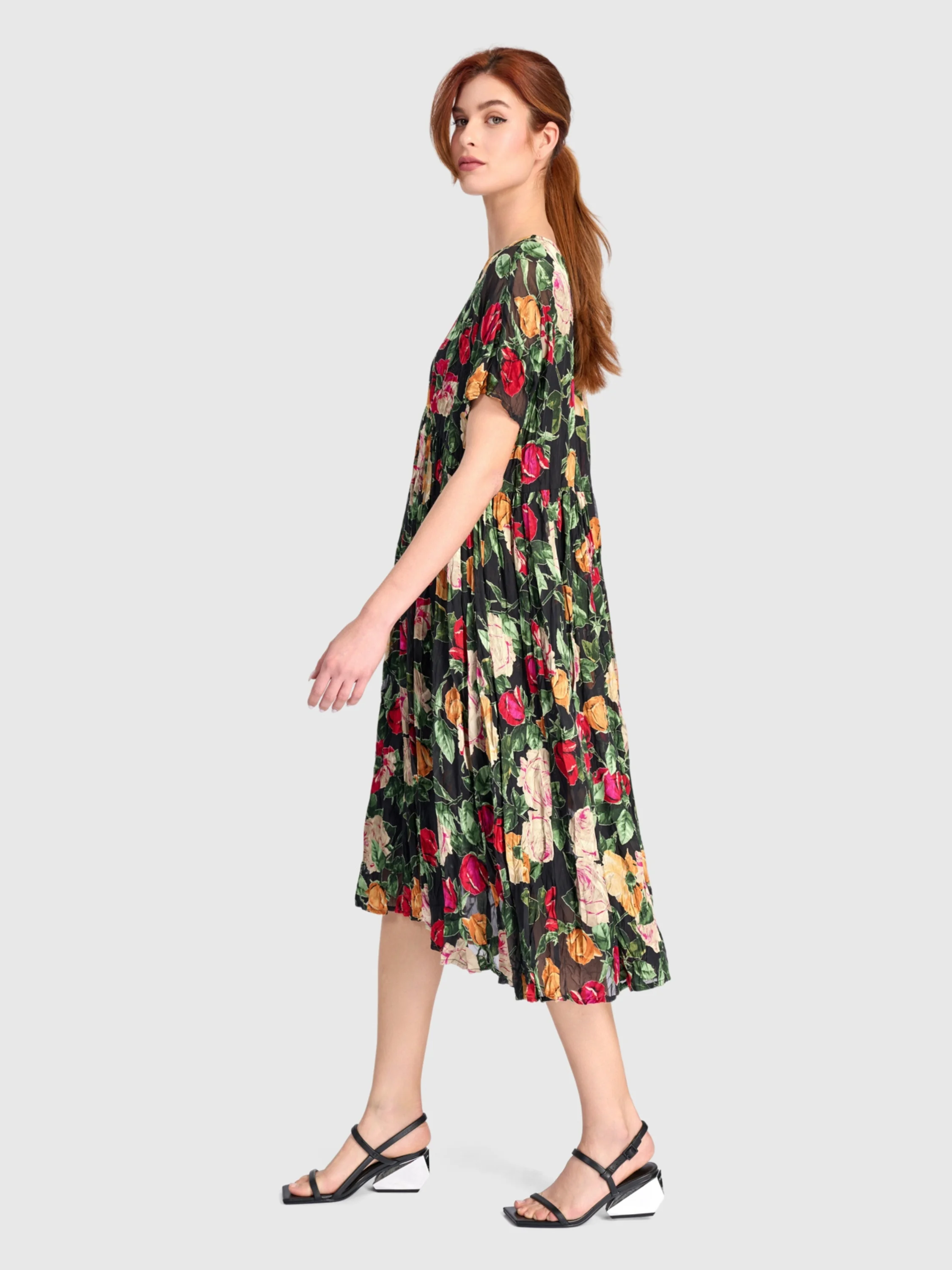 Rose Garden Dress in Floral