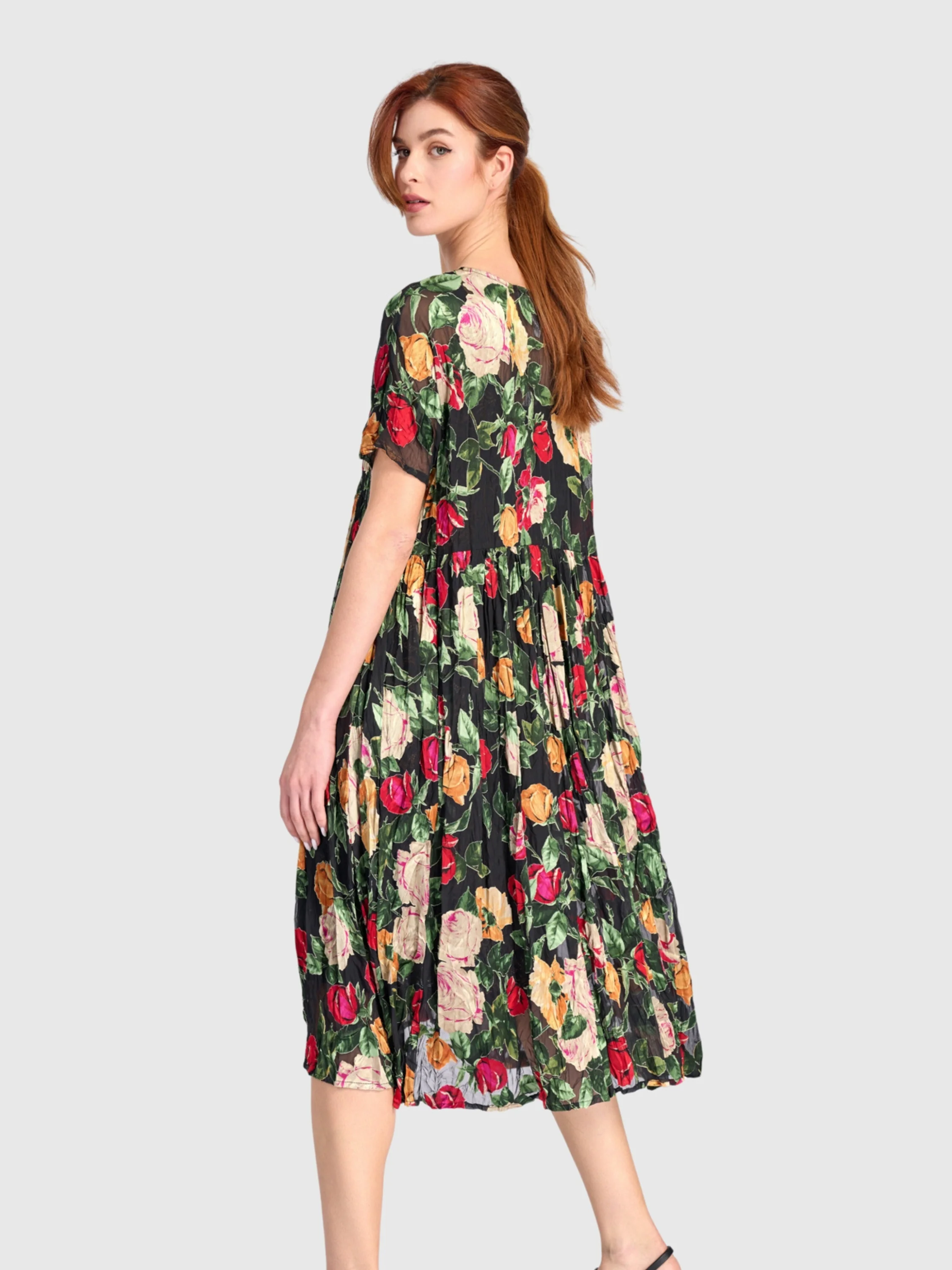 Rose Garden Dress in Floral