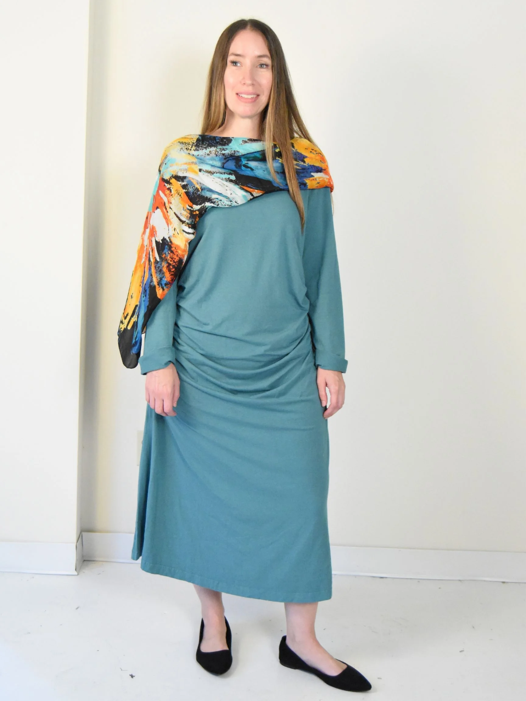 Ruched Rya Dress in Iseo