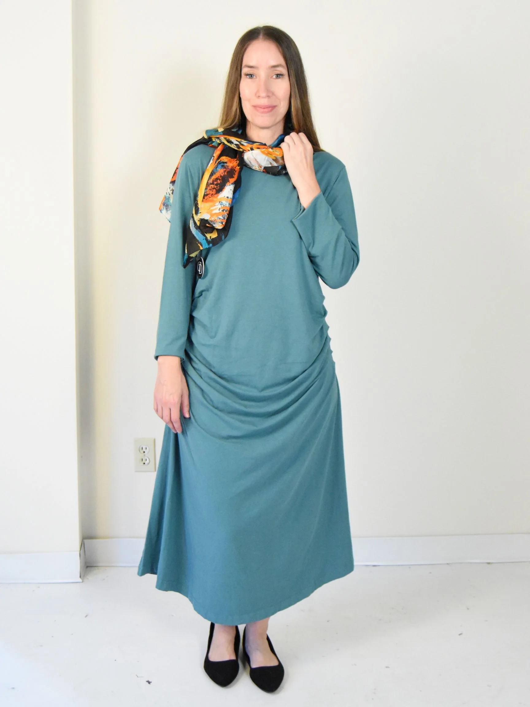 Ruched Rya Dress in Iseo