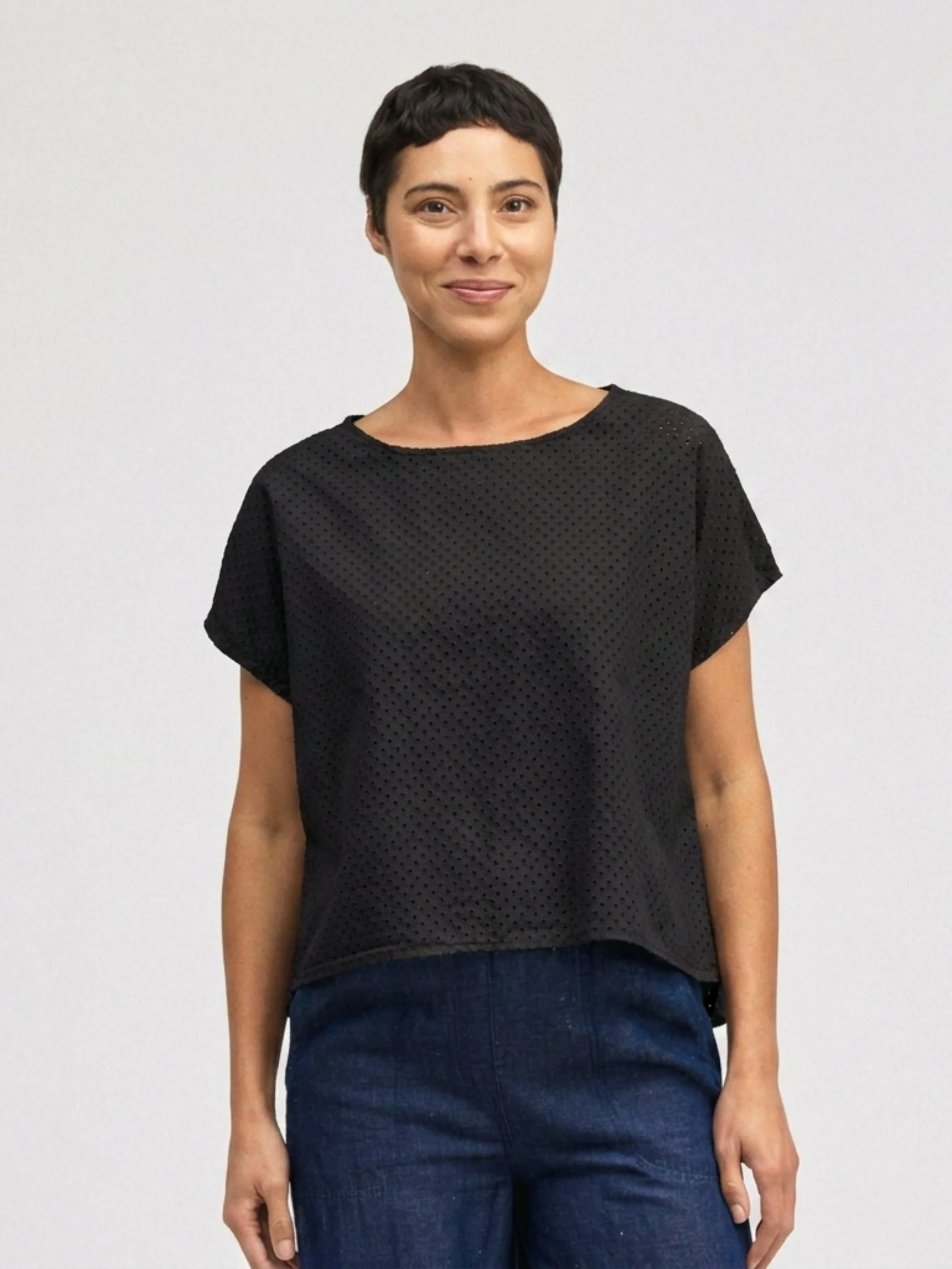 S/L High Low Top in Black