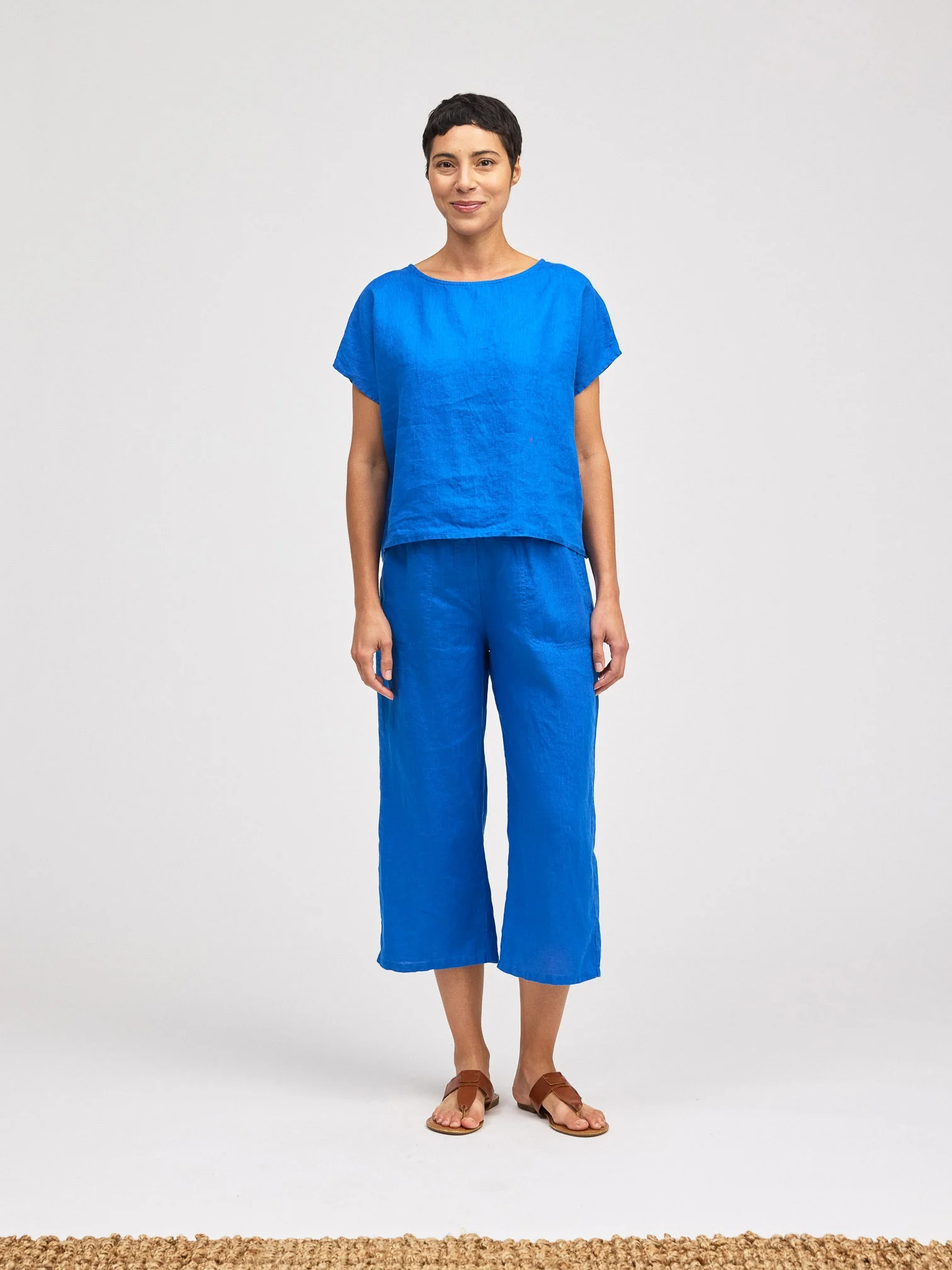 S/L High Low Top in Vivid Blue