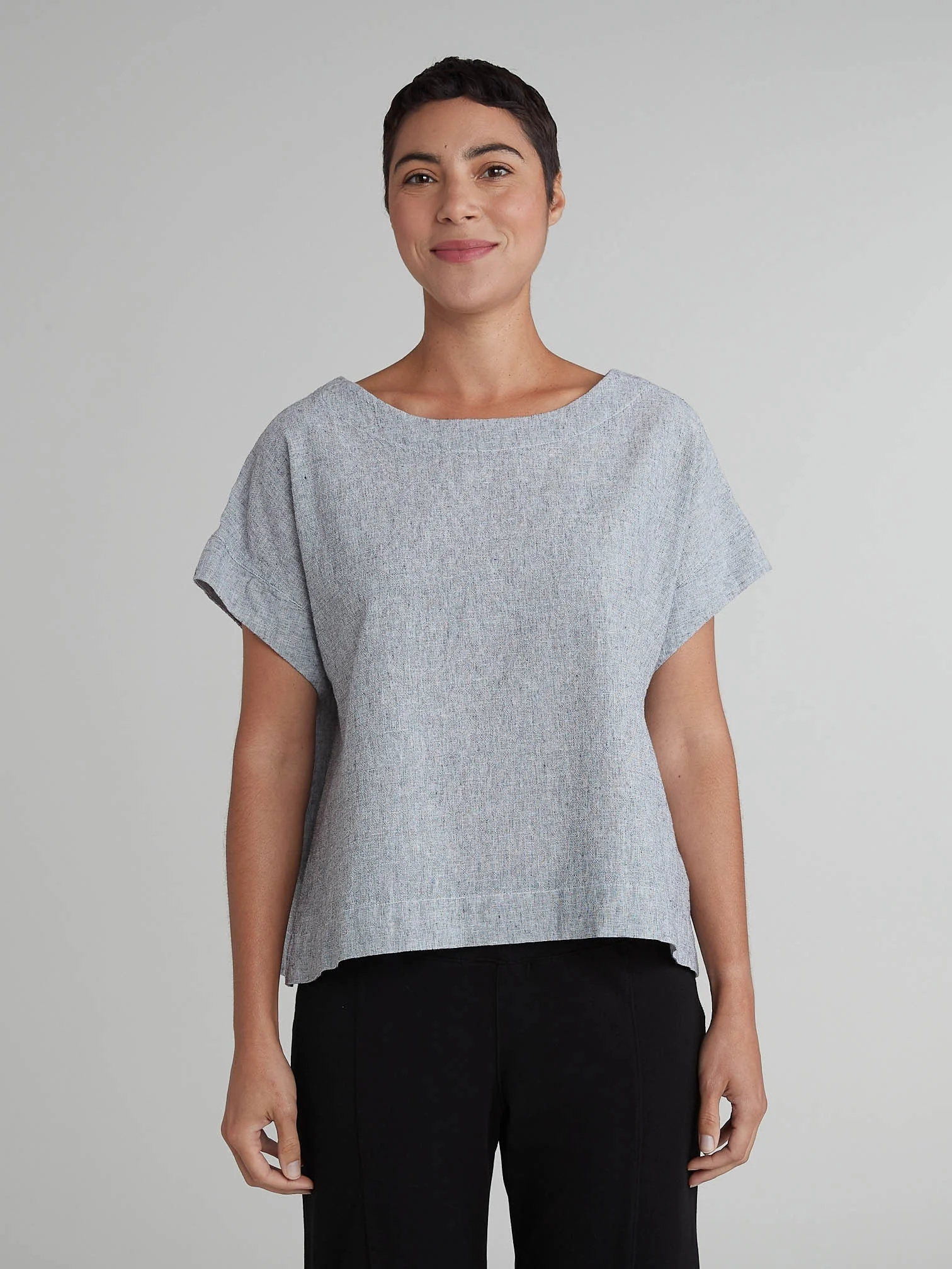 S/S Crop Top in White