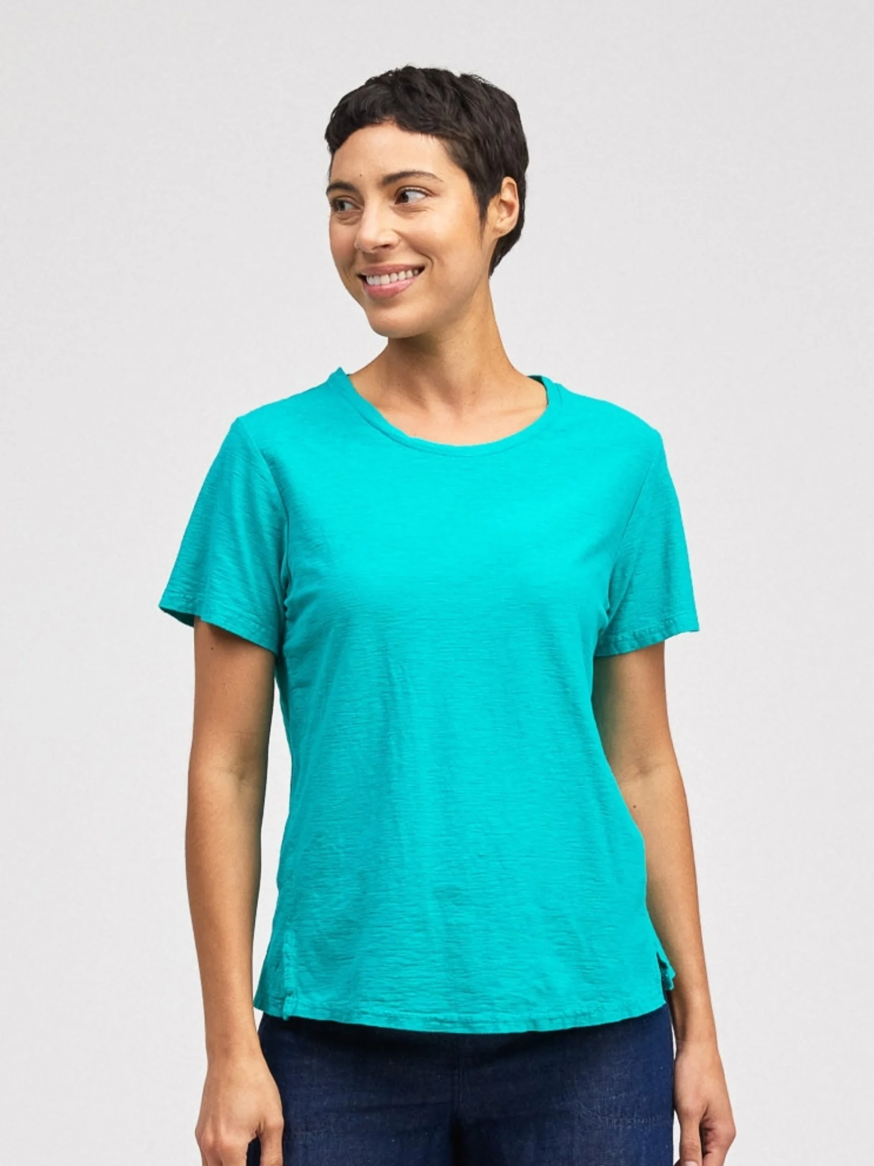 S/S Crop Top in Atoll
