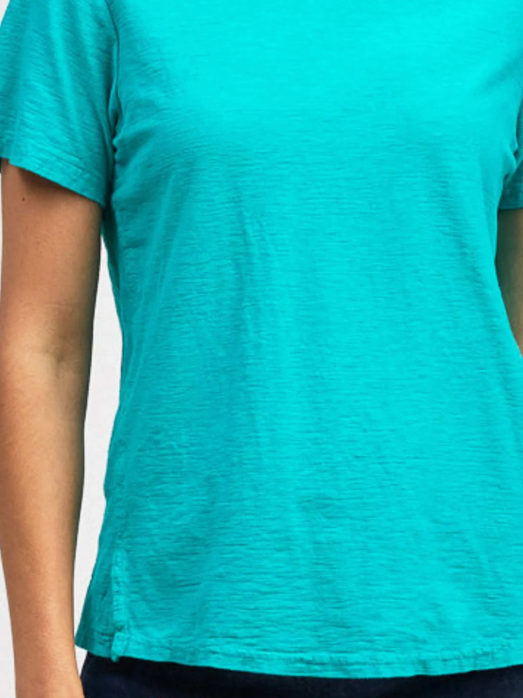 S/S Crop Top in Atoll