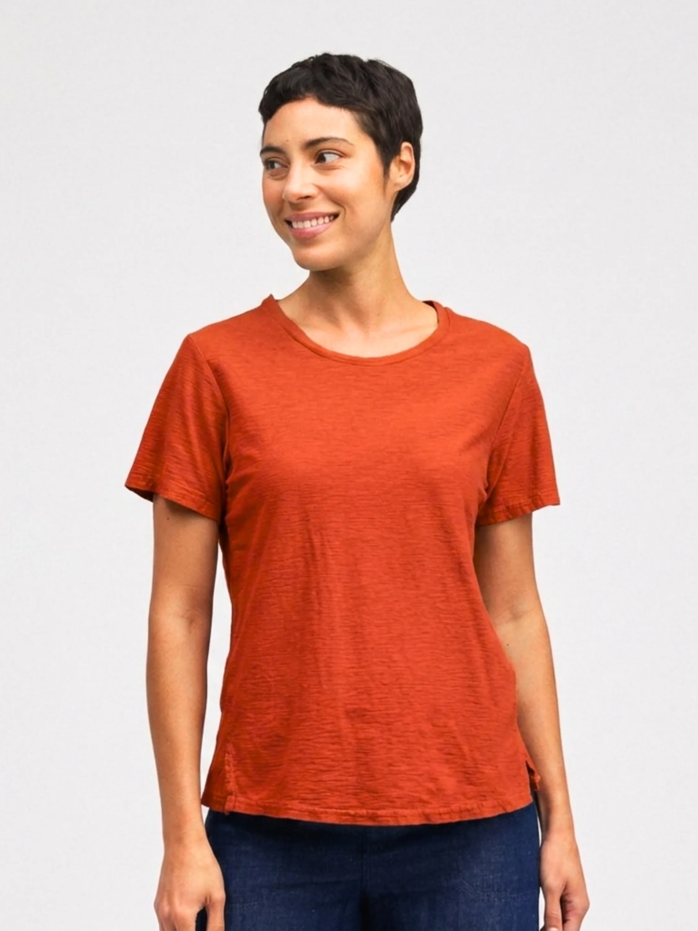 S/S Crop Top in Tabasco