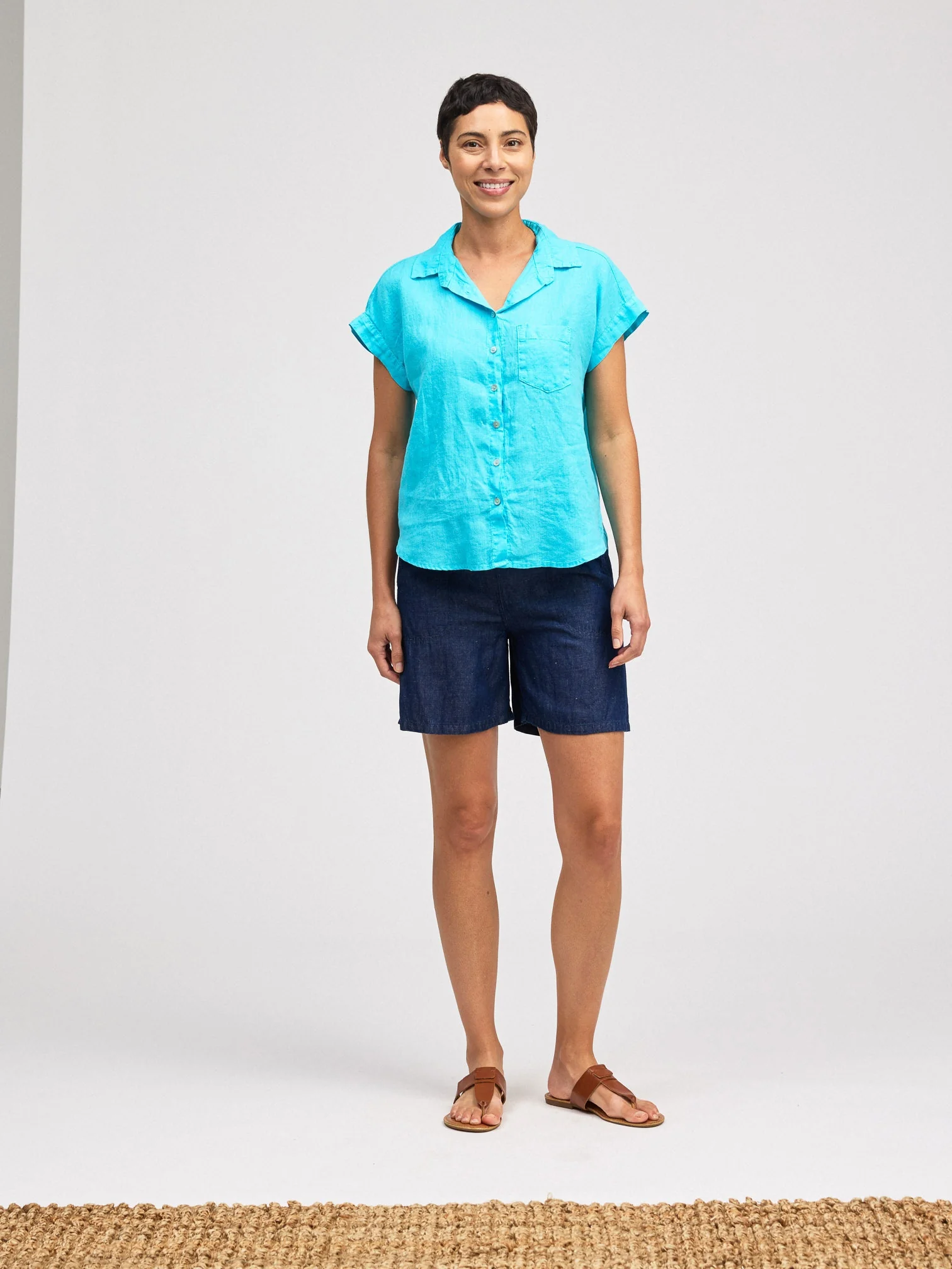 S/S Pkt Shirt in Atoll