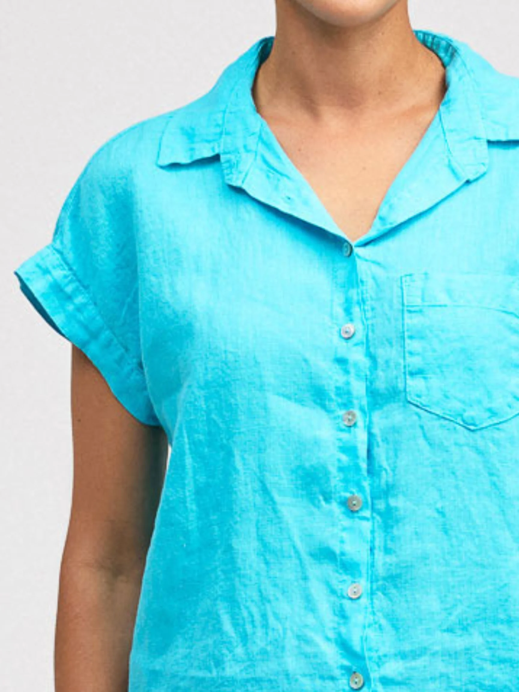 S/S Pkt Shirt in Atoll