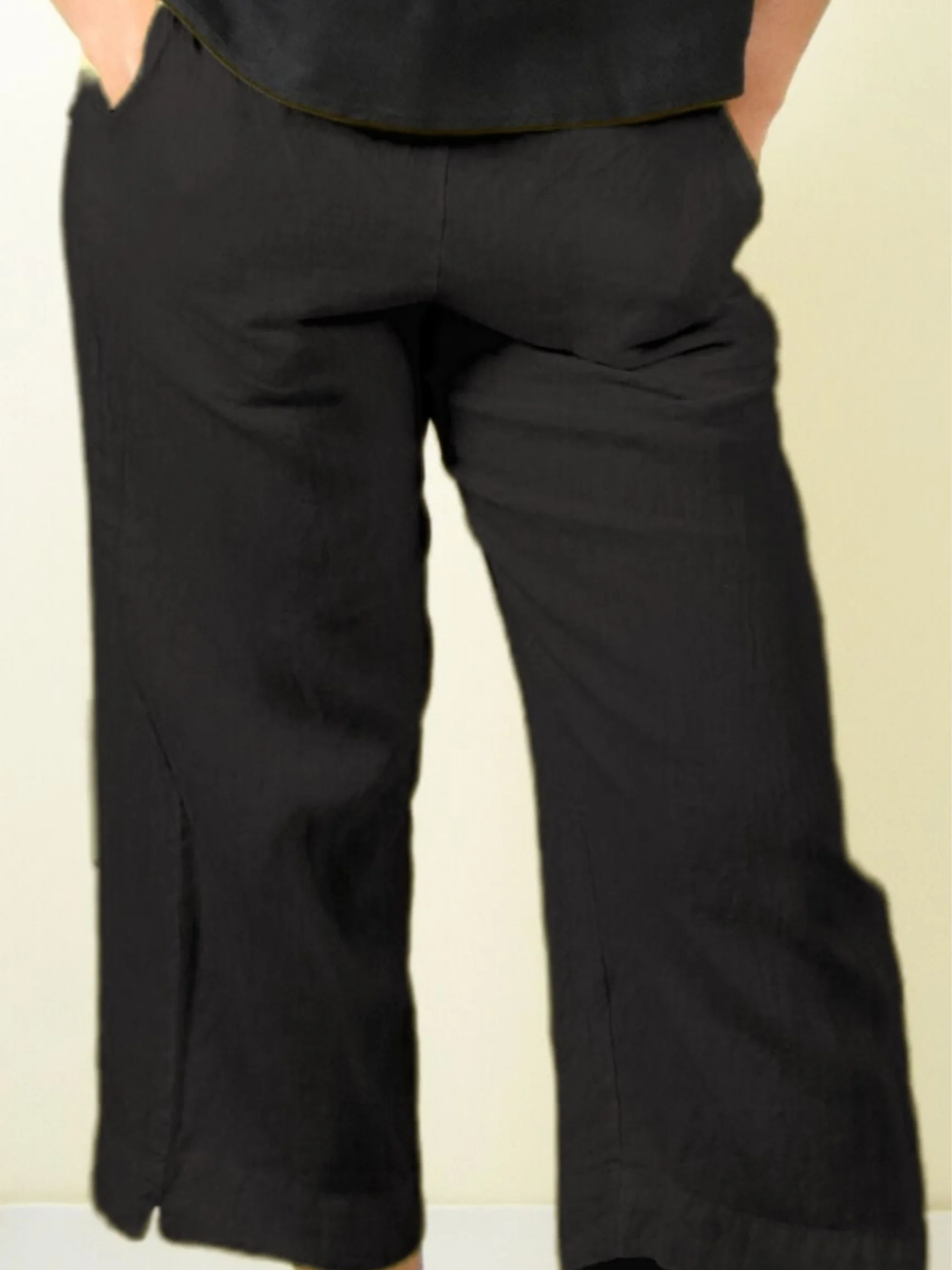 Saba Pant in Black