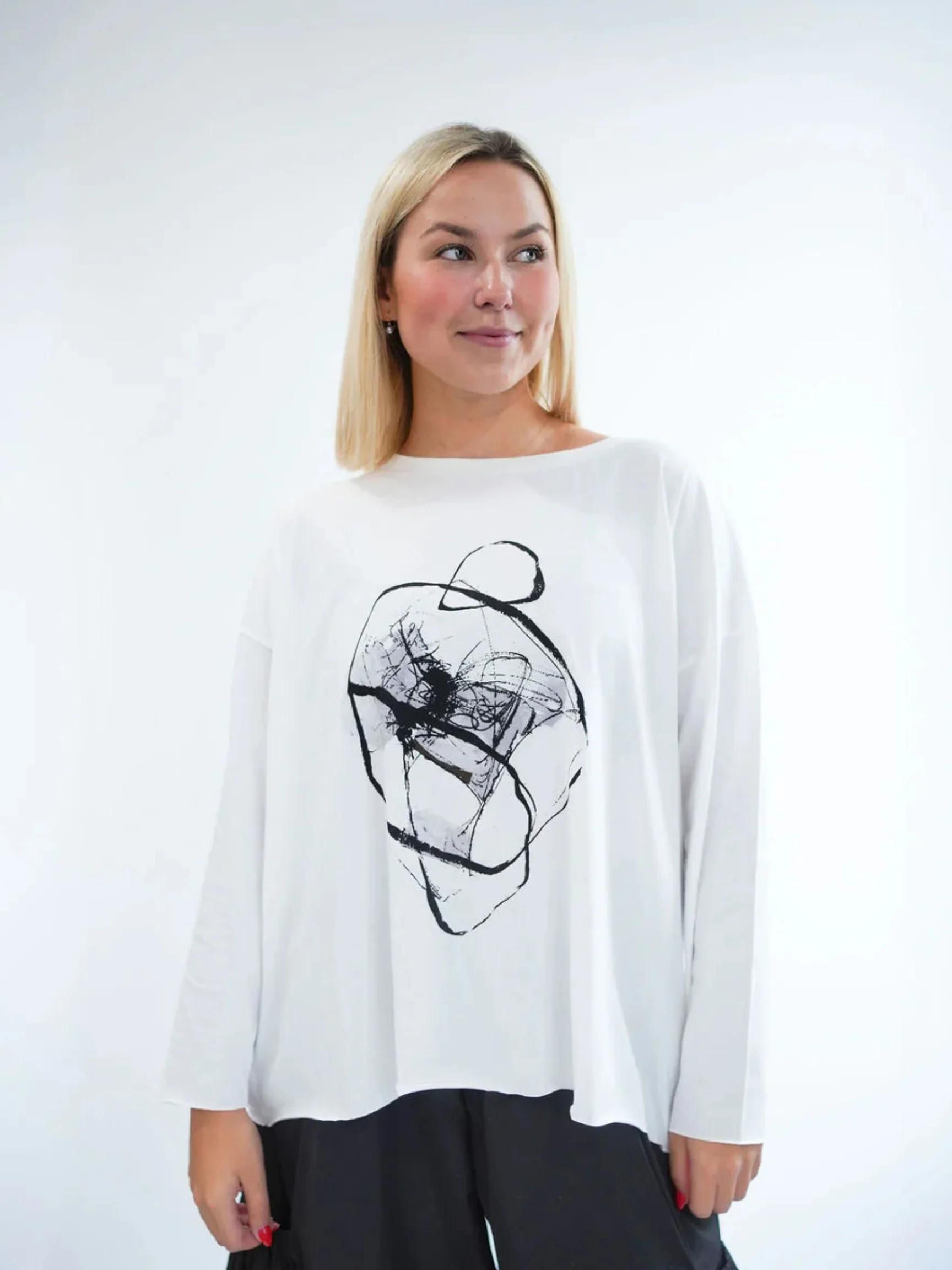 Scribble T in White