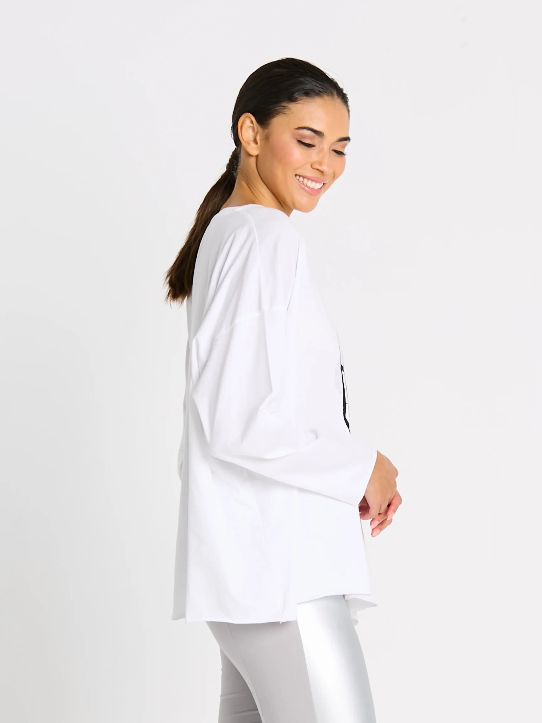 Scribble T in White