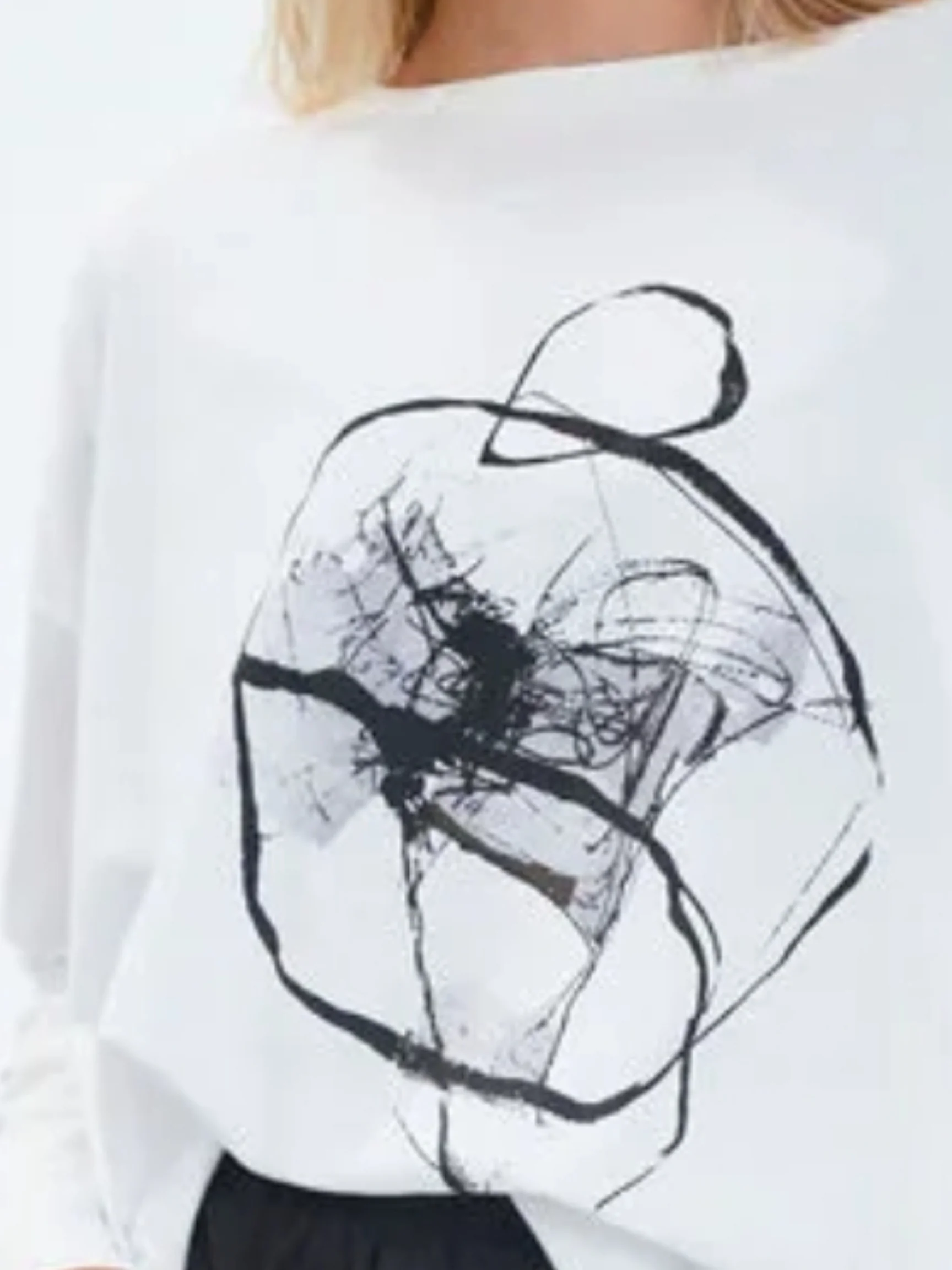 Scribble T in White