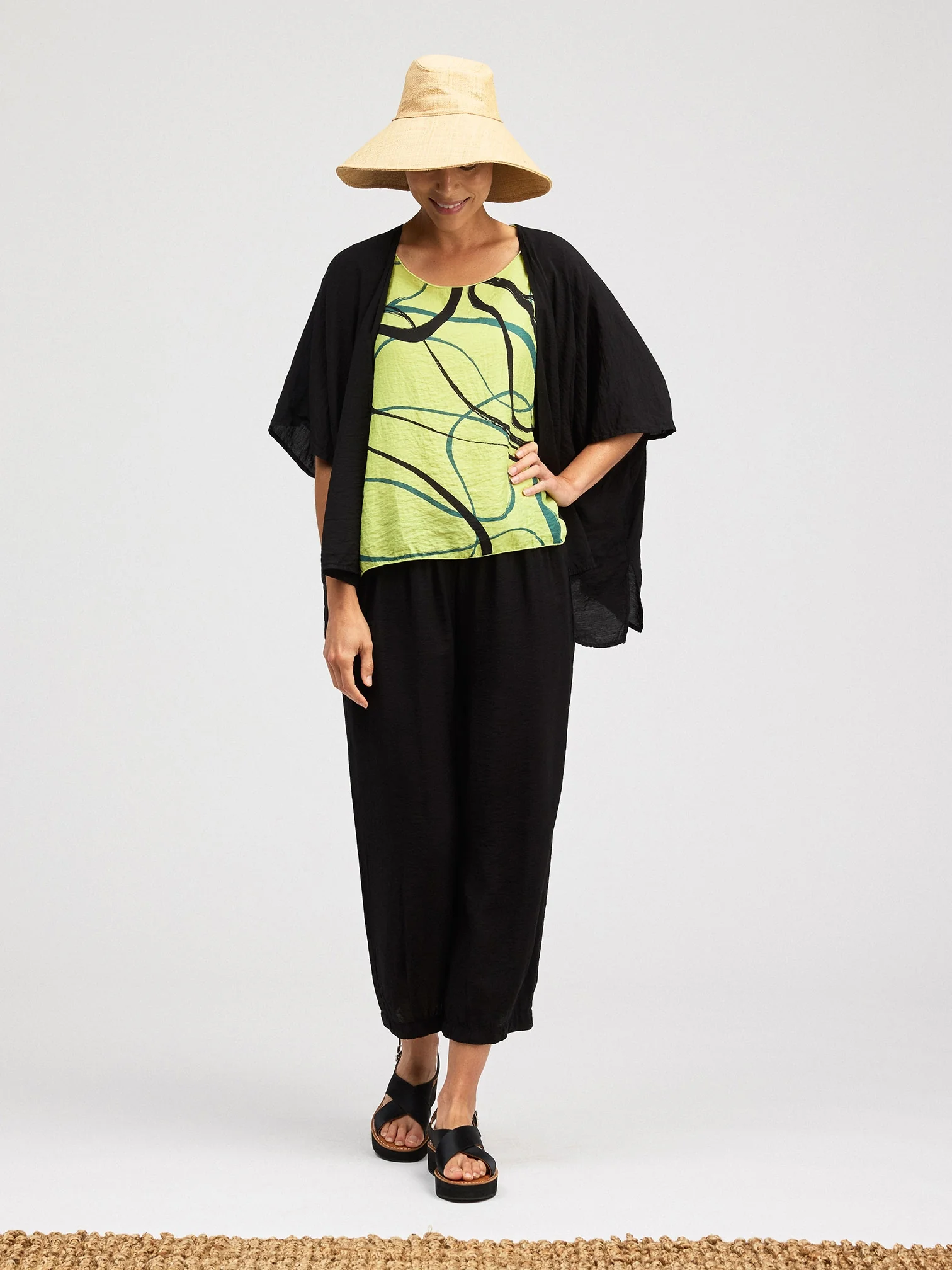Shawl Cardi in Black