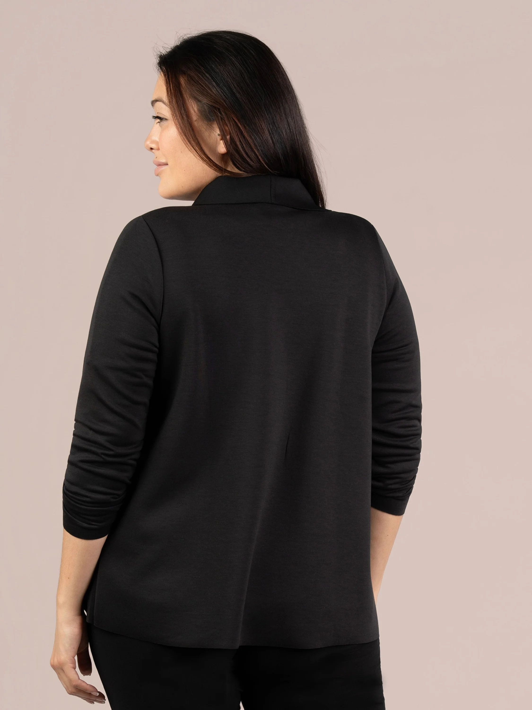 Shawl Collar Jacket in Black