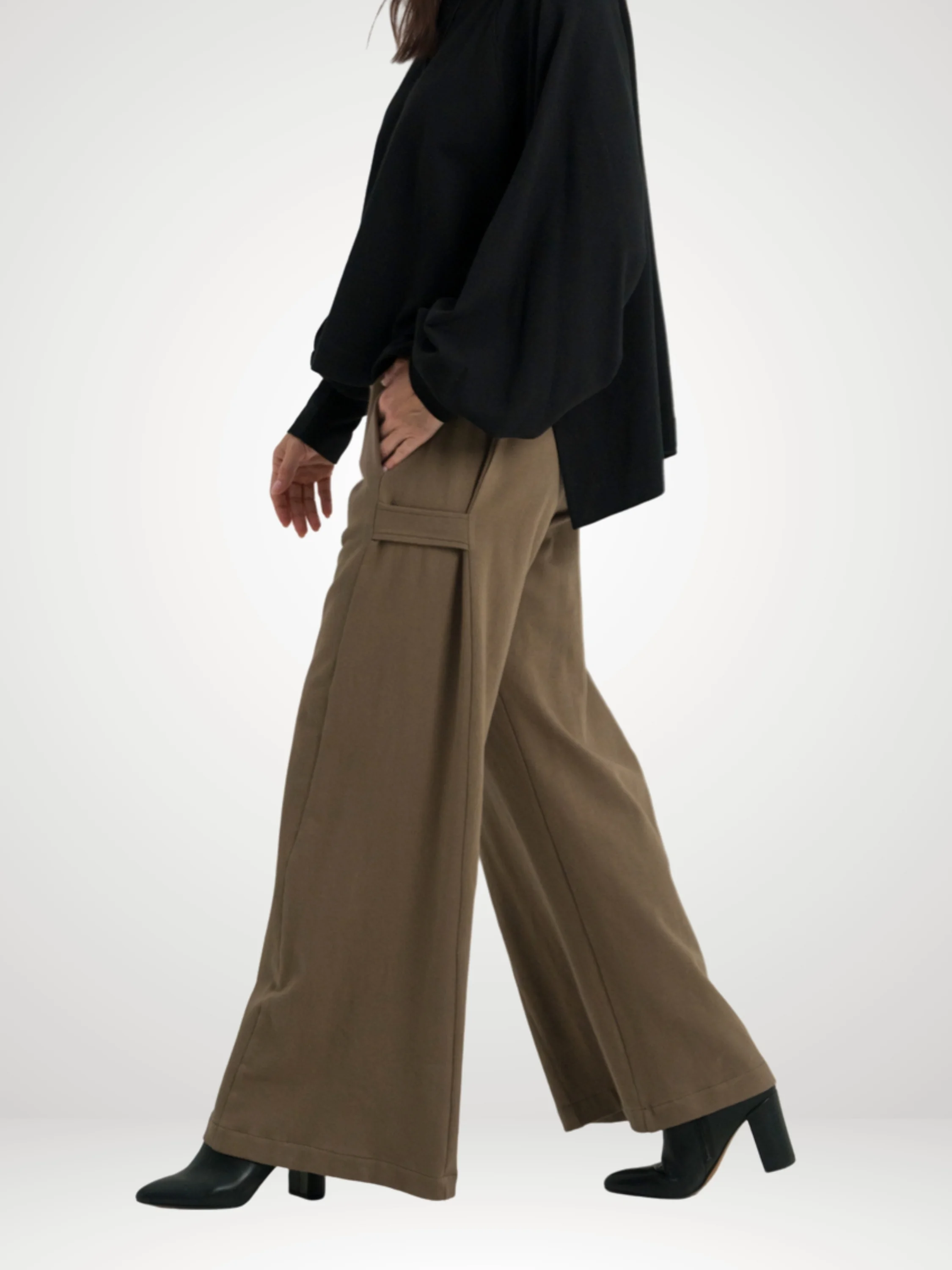Side Tab Pant in Turtle