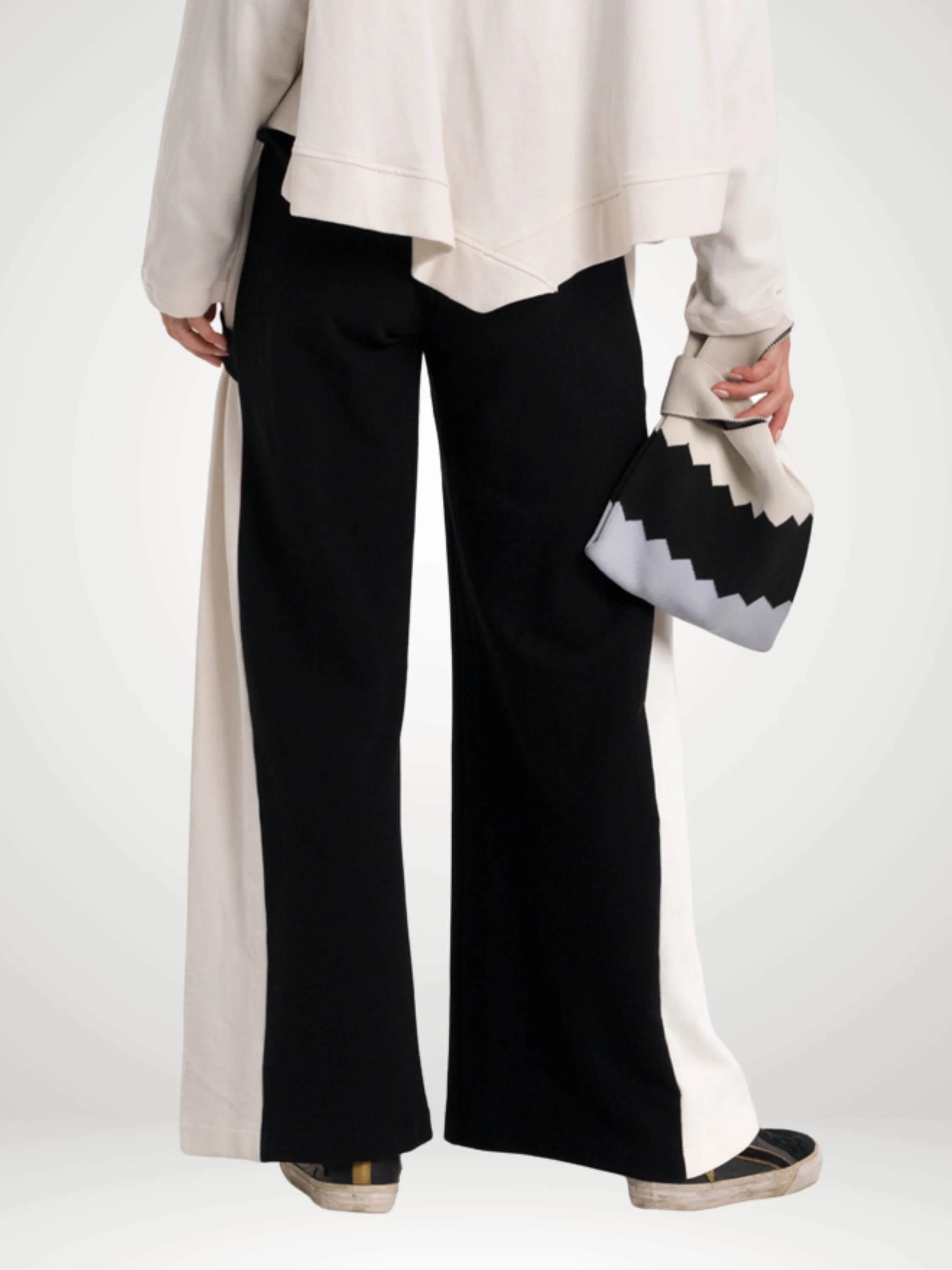 Side Tab Pant in Black/Stone