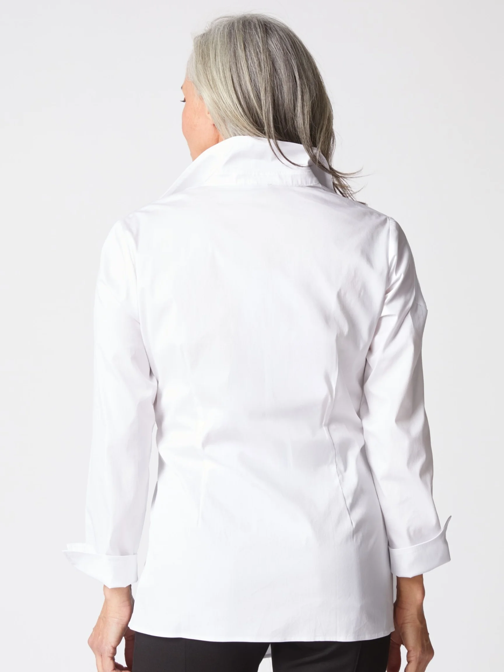 Side Tie Shirt in White