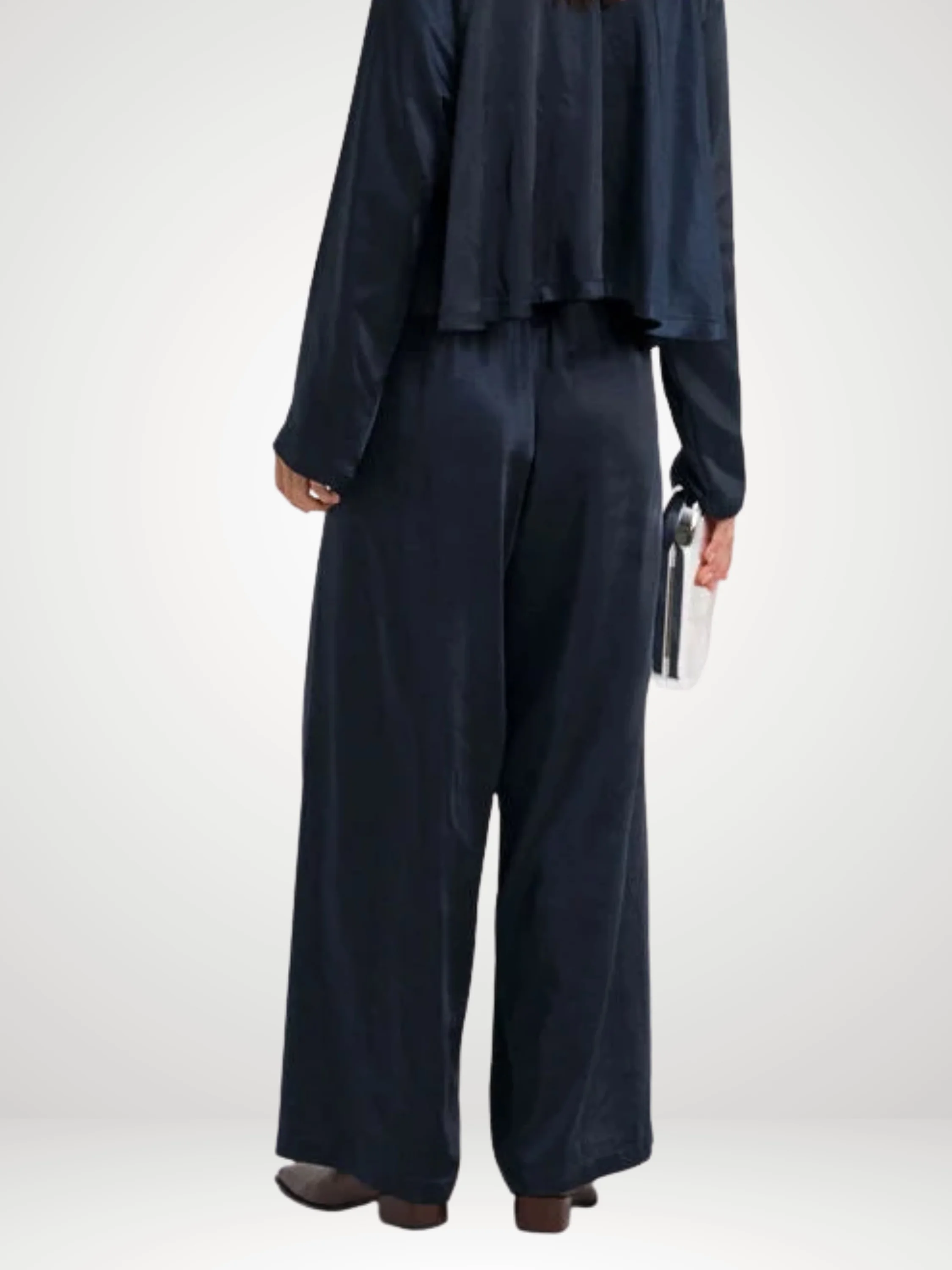 Single Pleat Pant in Midnight