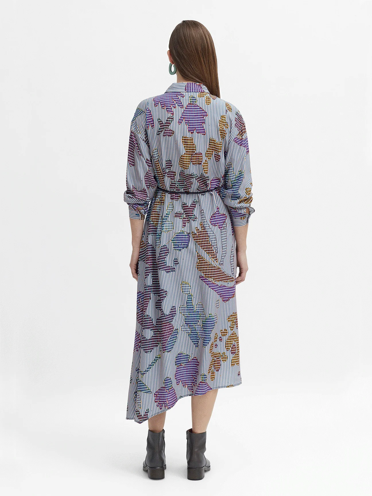Sketsen Shirt Dress in Sketsen Print