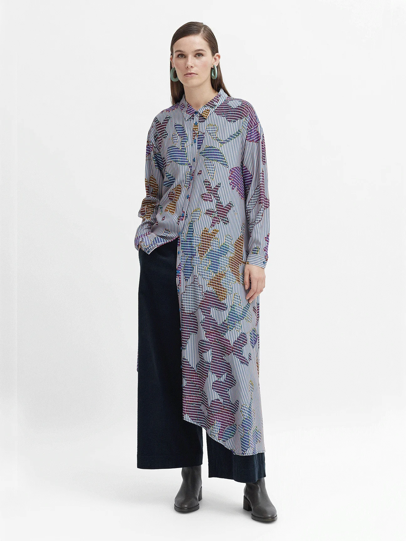Sketsen Shirt Dress in Sketsen Print