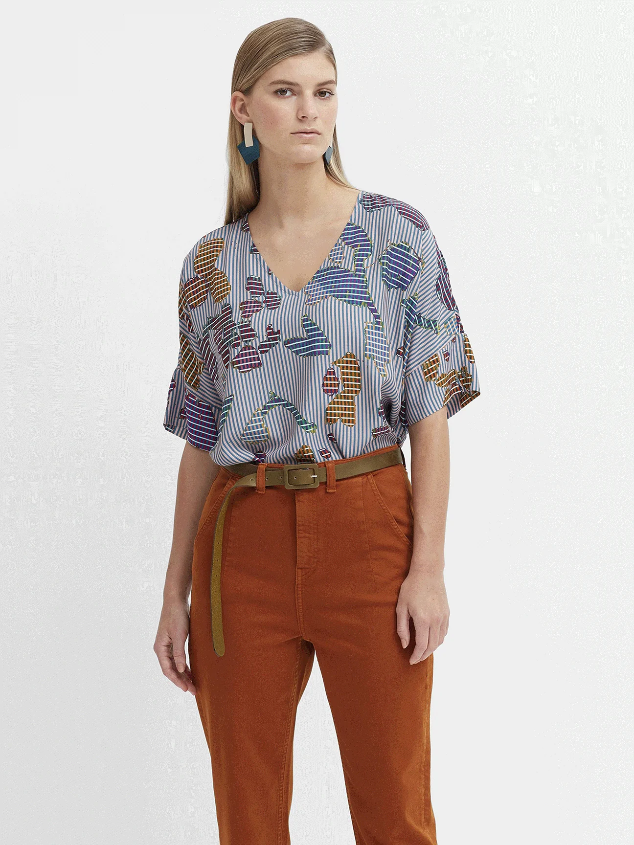 Sketsen Top in Sketsen Print