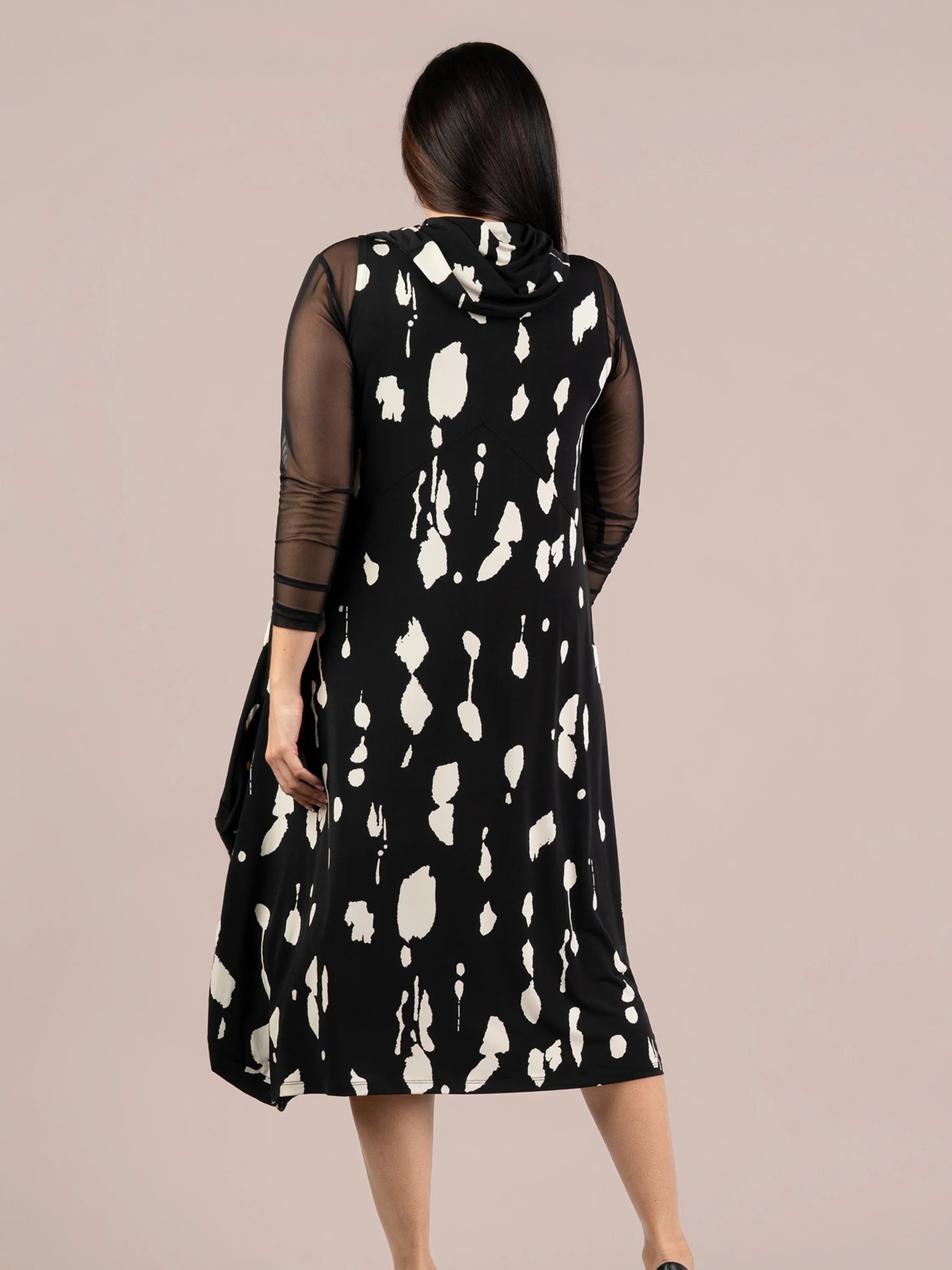 Sleeveless Dream Dress in Cashew Splatter