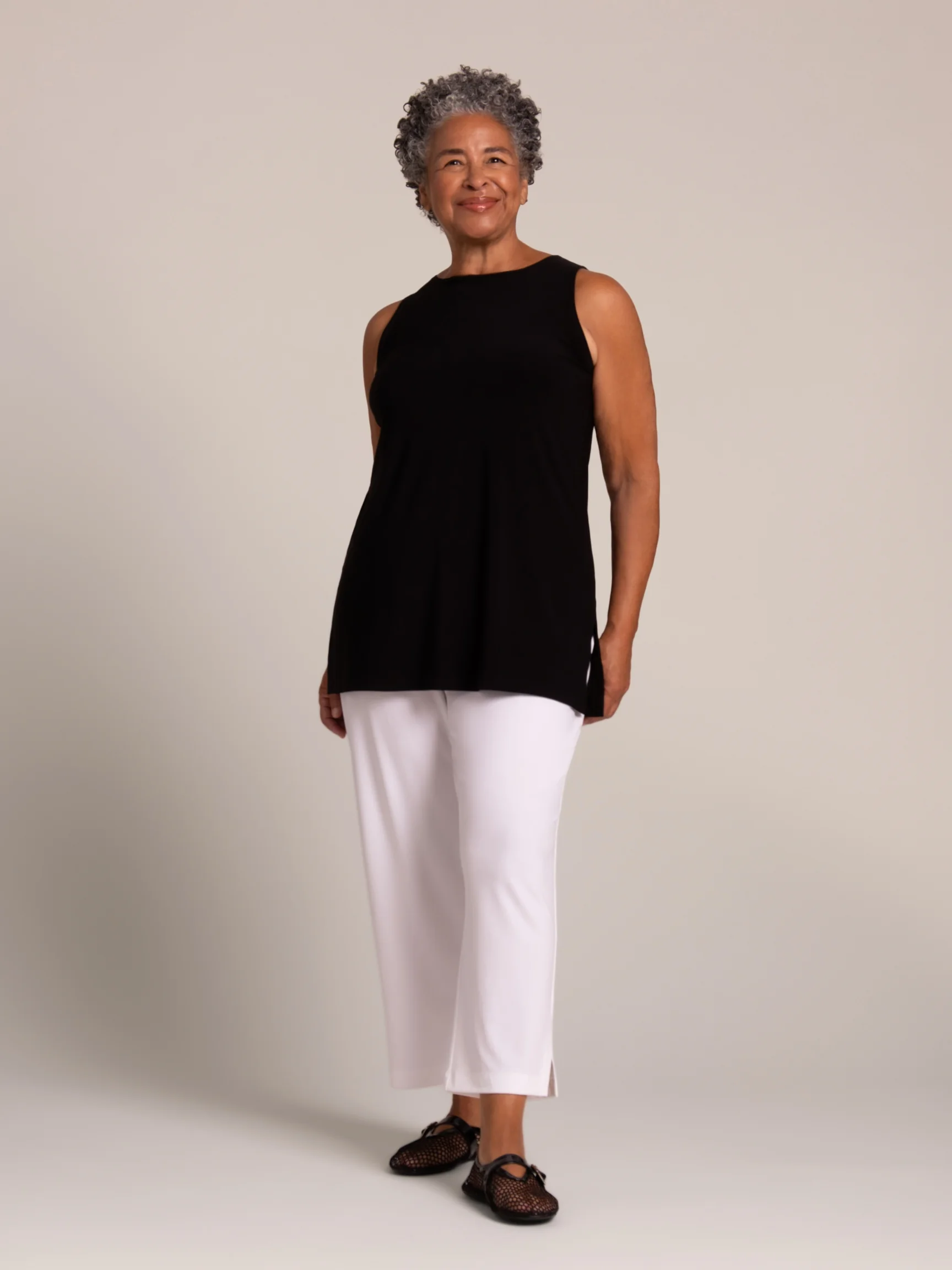 Sleeveless Nu Ideal Tunic in Black