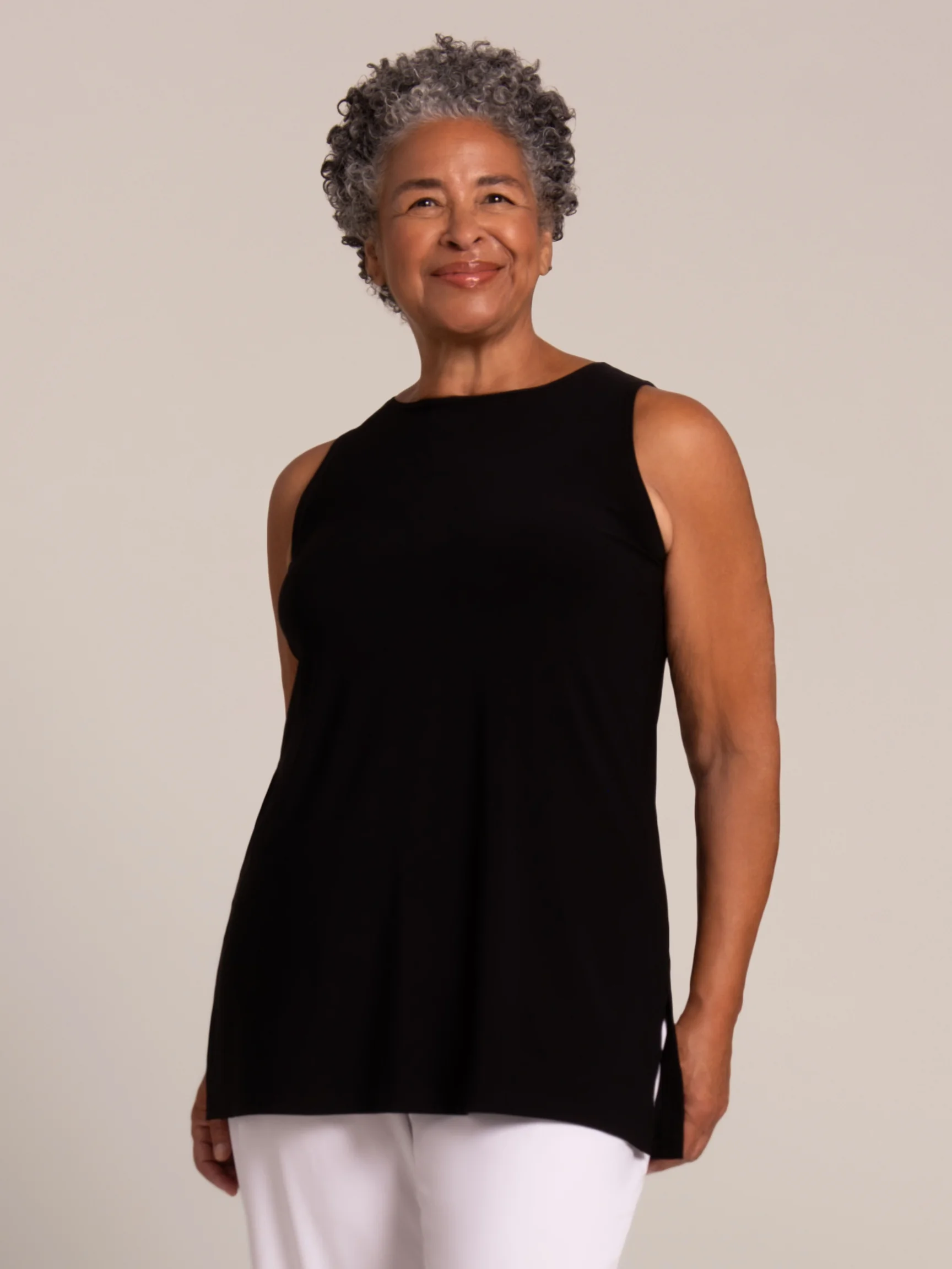 Sleeveless Nu Ideal Tunic in Black