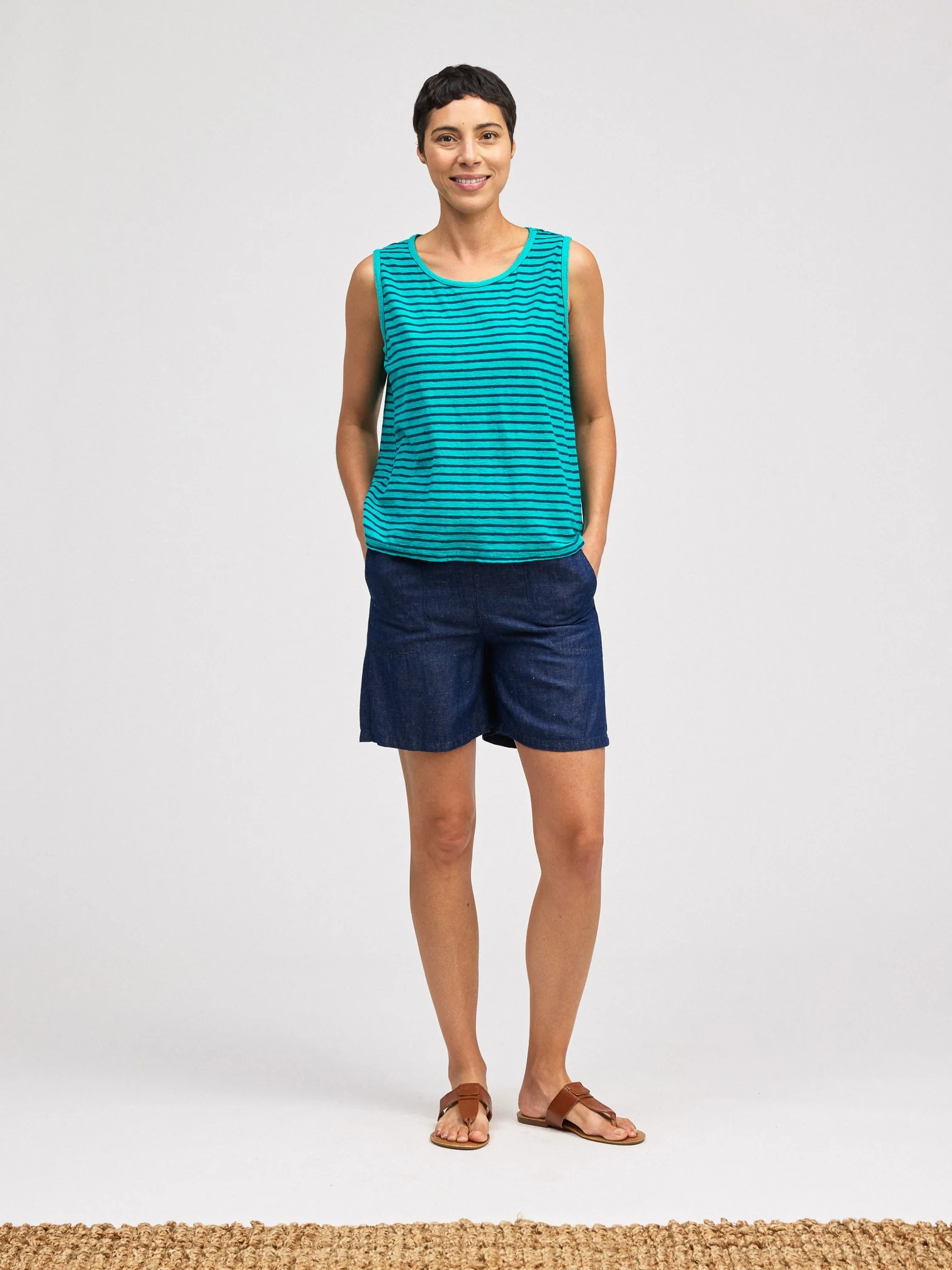 Sleeveless Top in Atoll