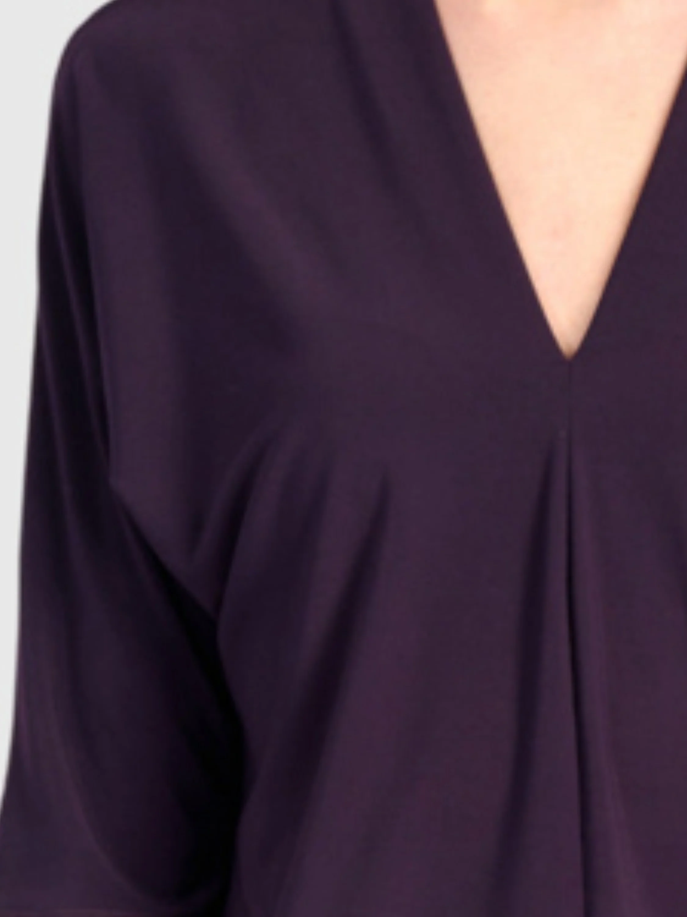 Slinky Dolman Top in Purple
