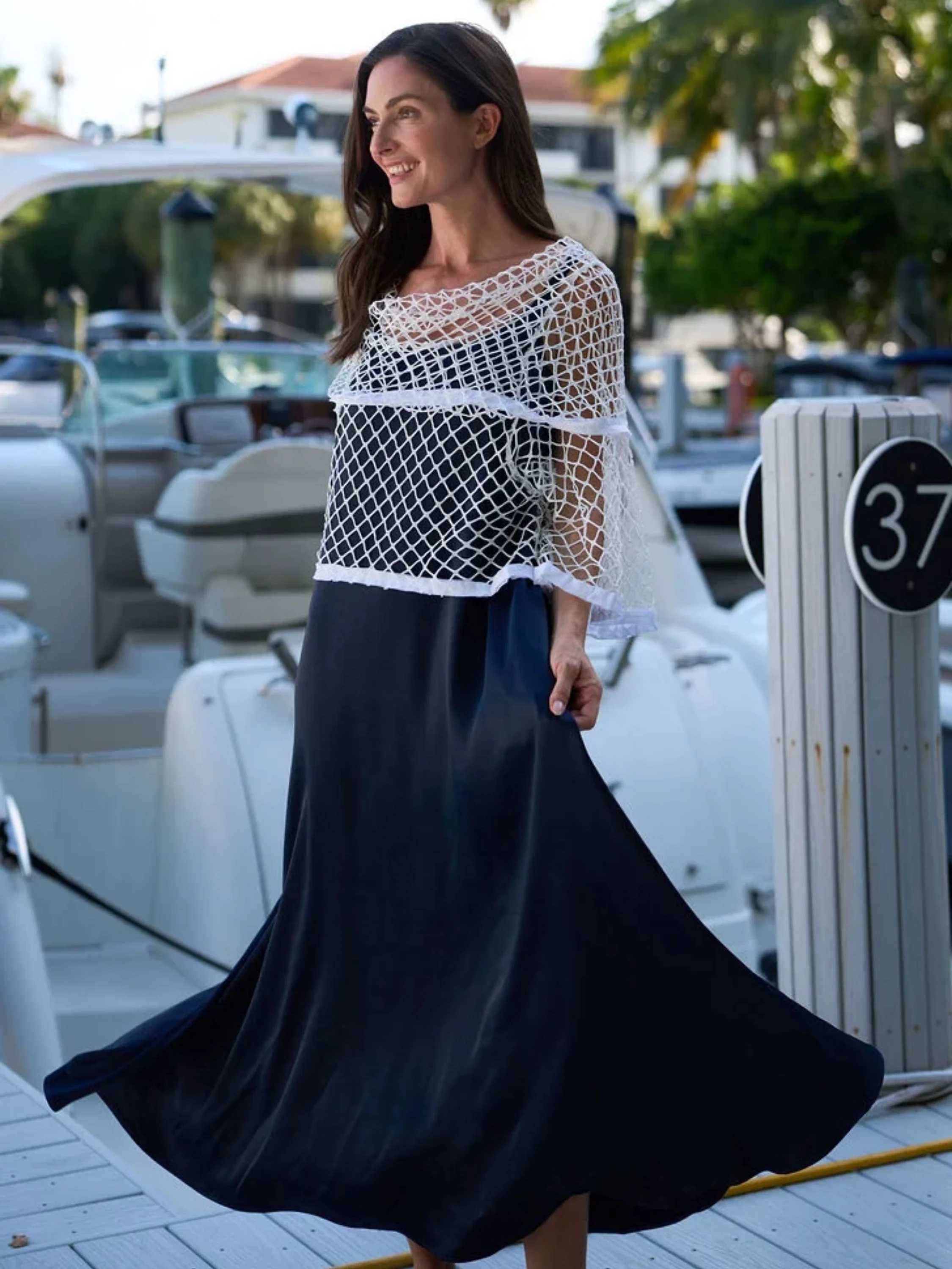 Slip Dress in Midnight