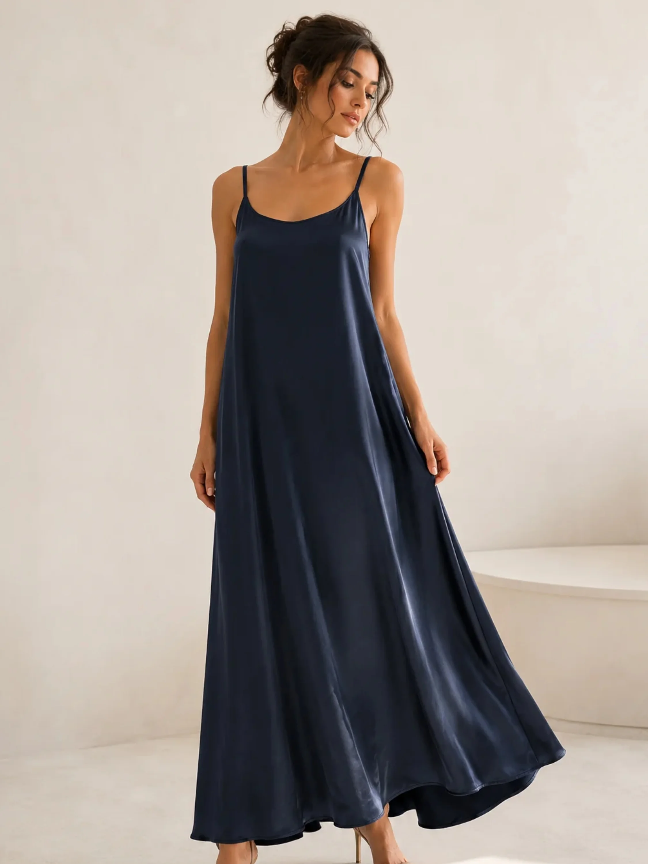 Slip Dress in Midnight