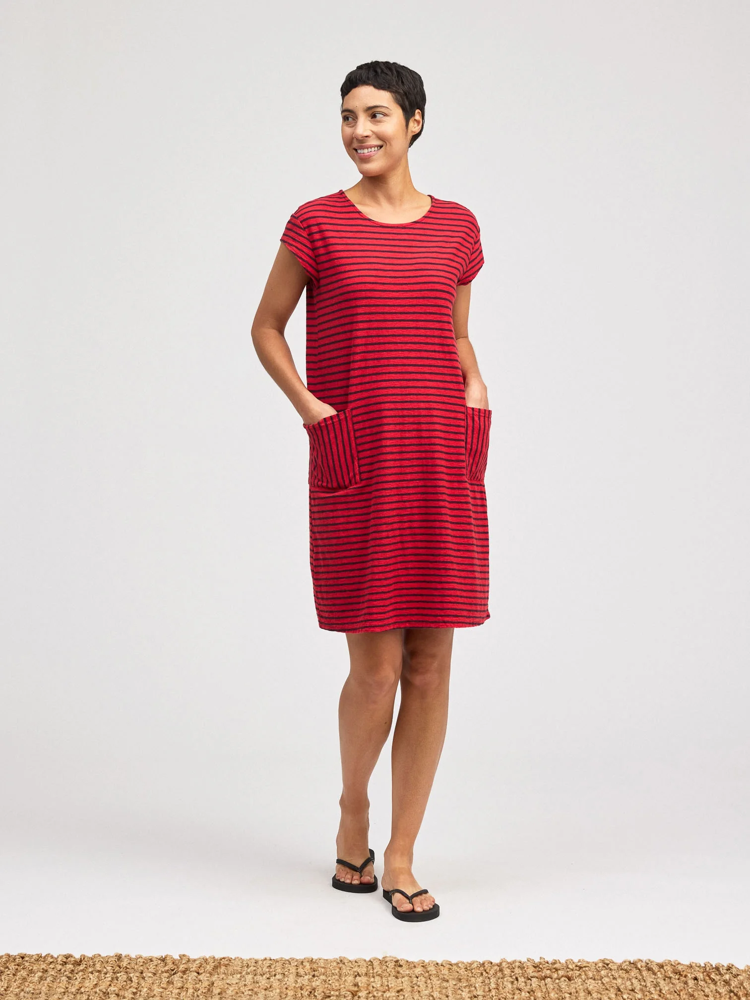 T-Shirt Dress in Cherry