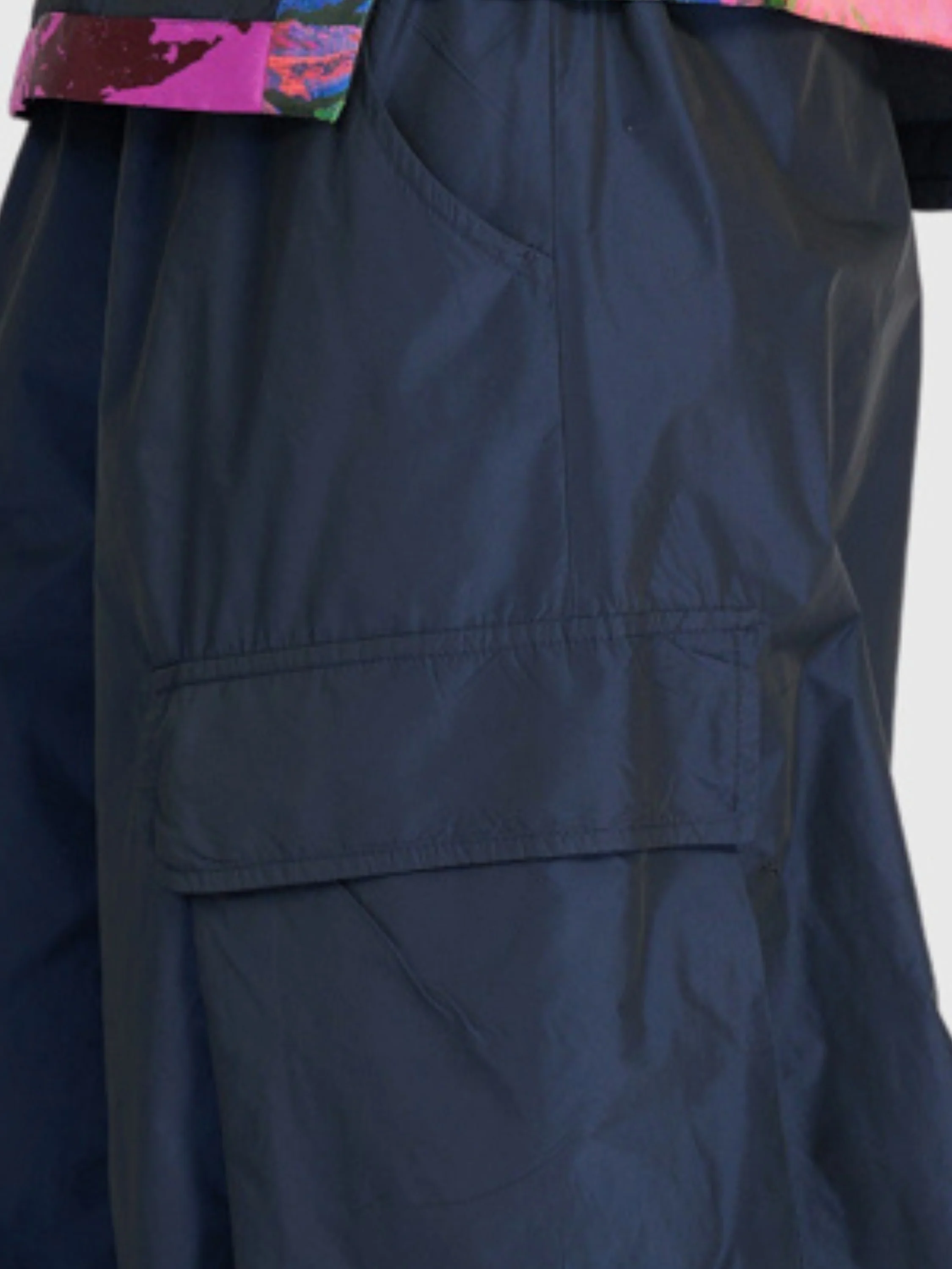 Taffeta Cargo Pant in Navy