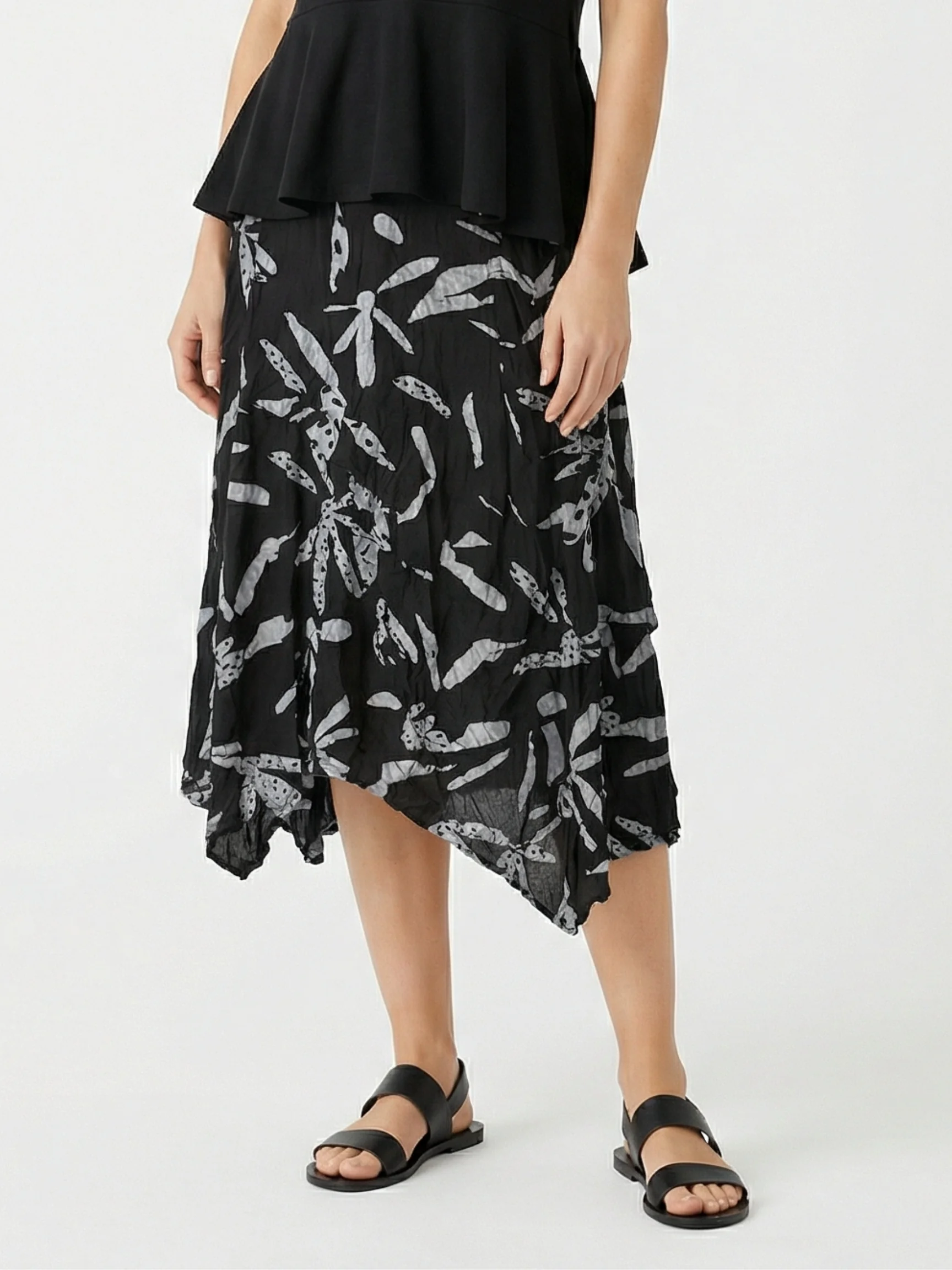 Talia Skirt in Black Print