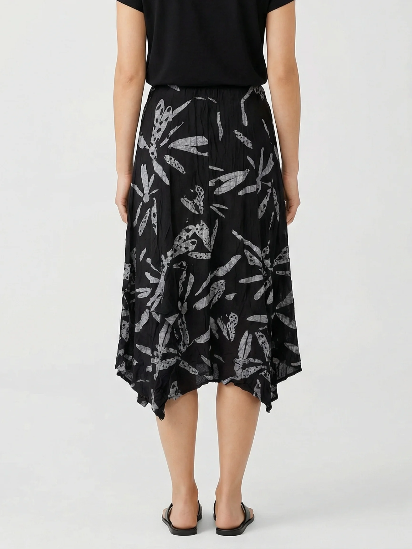 Talia Skirt in Black Print