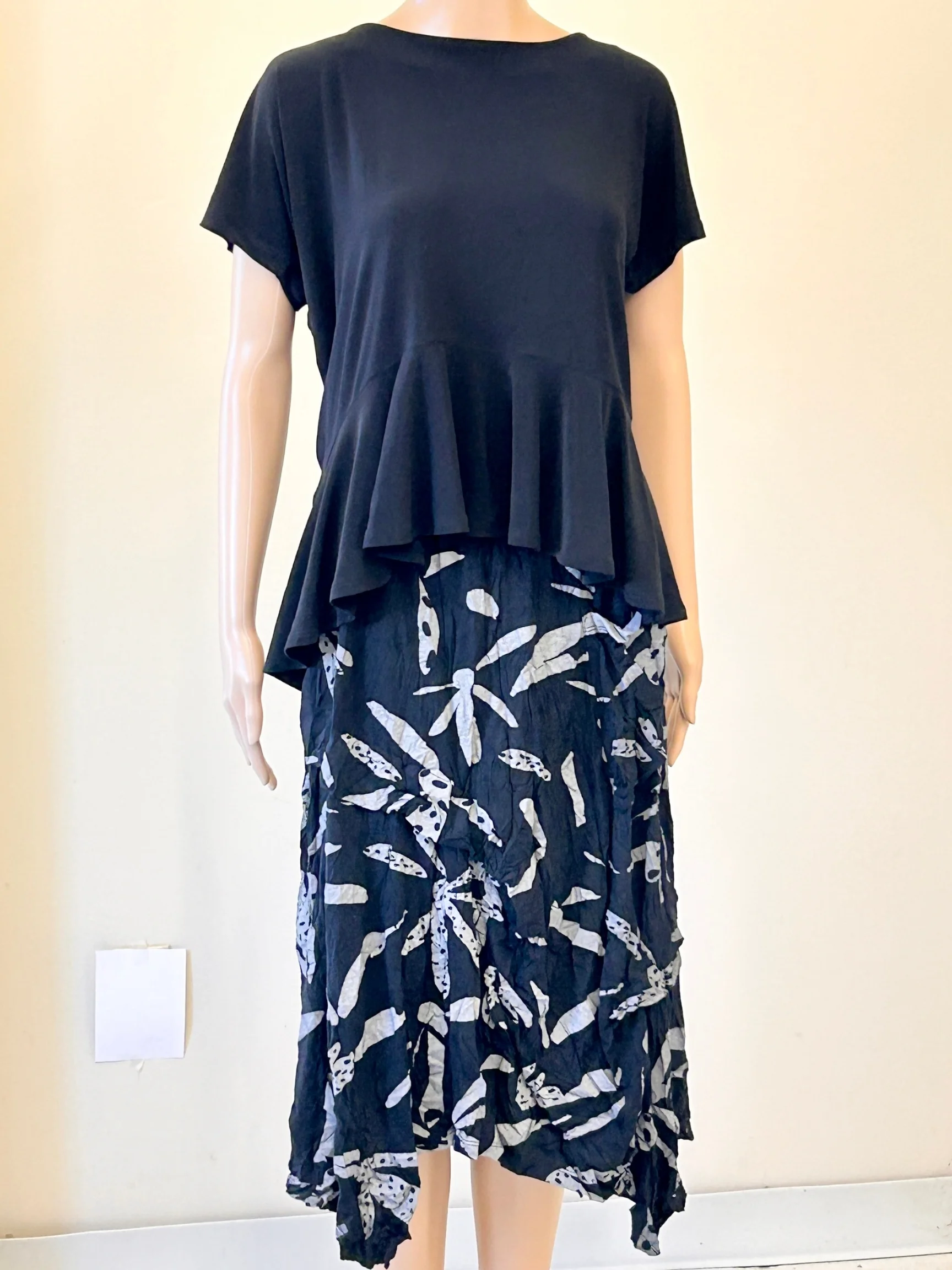 Talia Skirt in Black Print